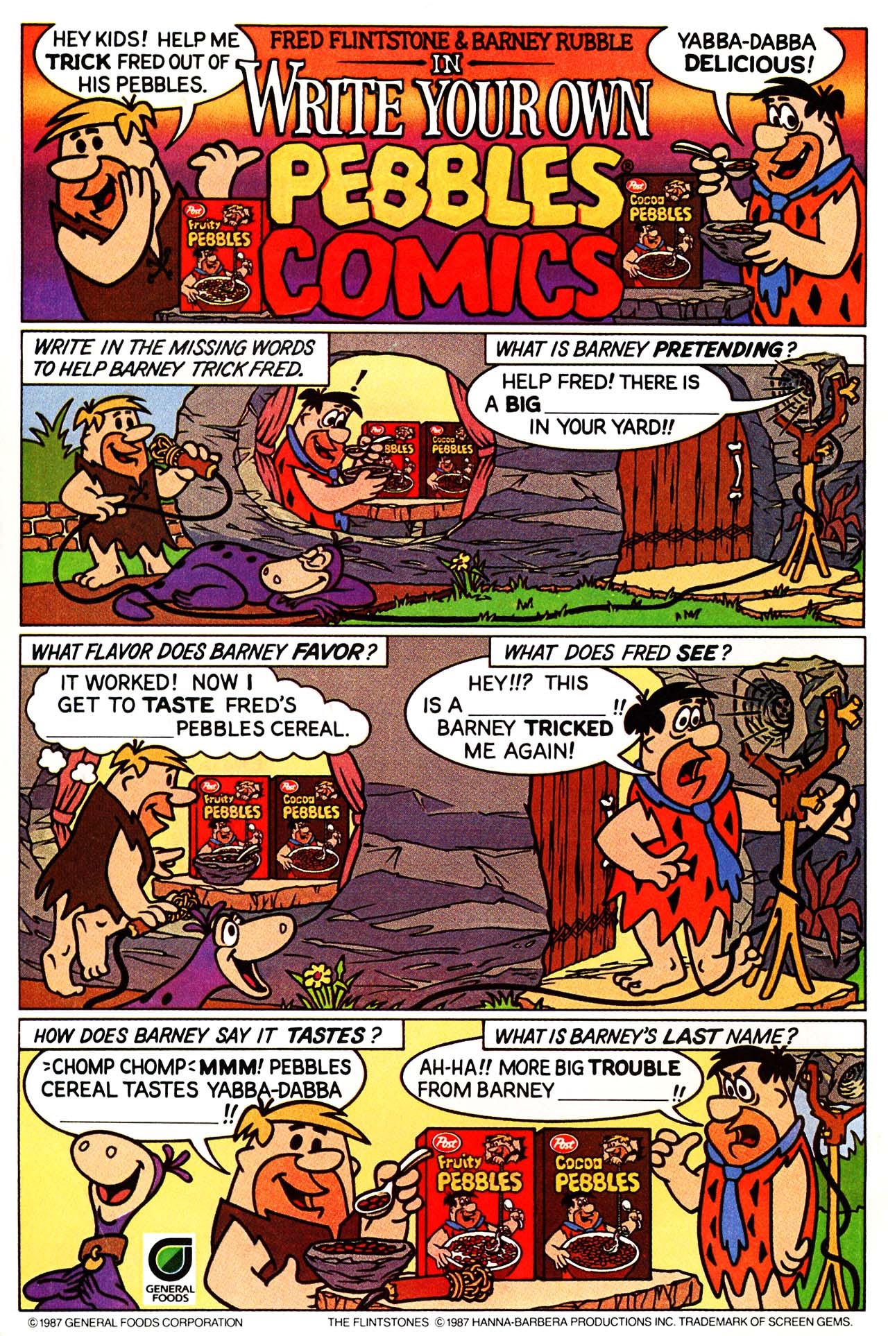 Read online The Flintstone Kids comic -  Issue #1 - 2