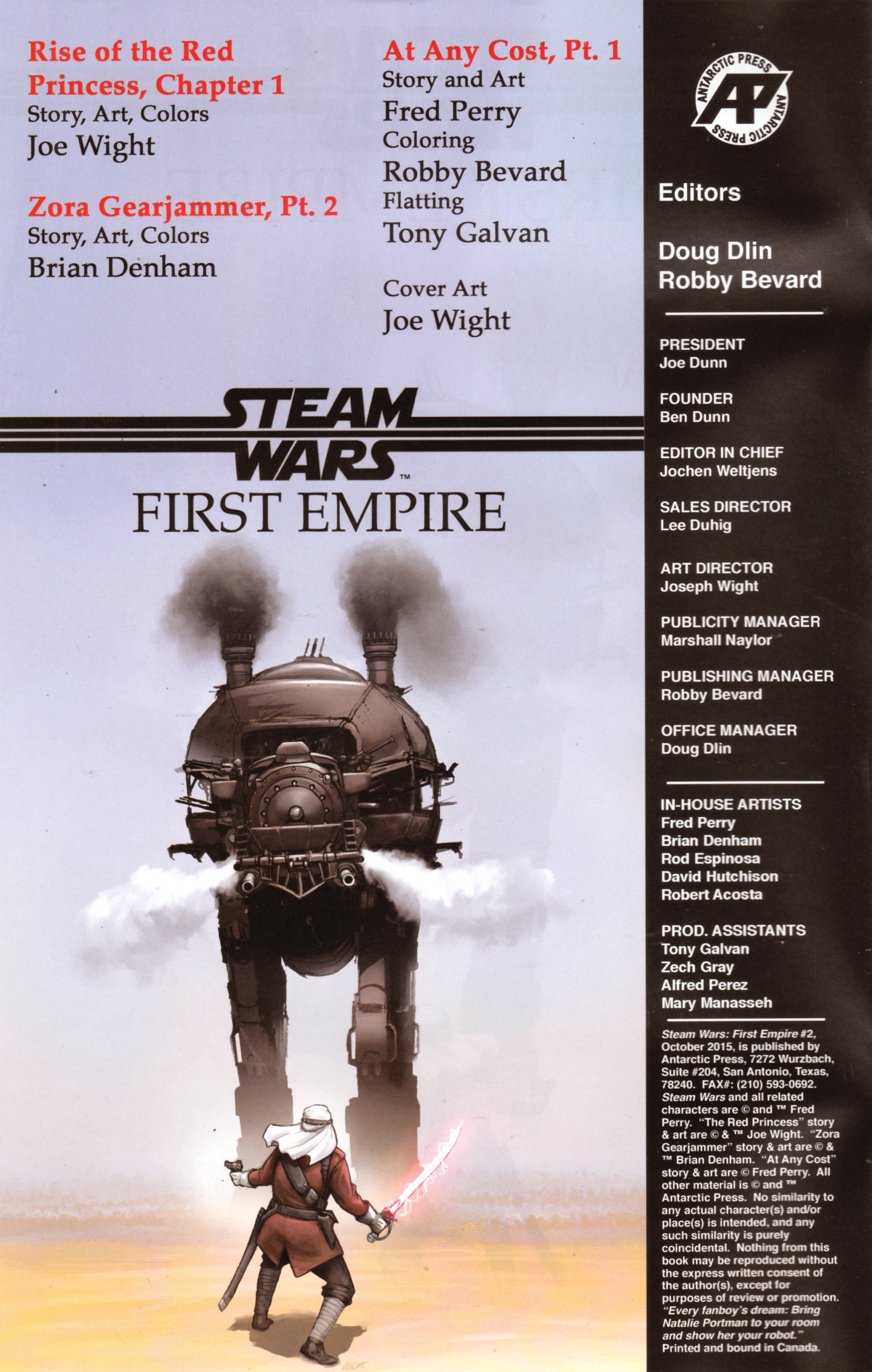 Read online Steam Wars: First Empire comic -  Issue #2 - 2