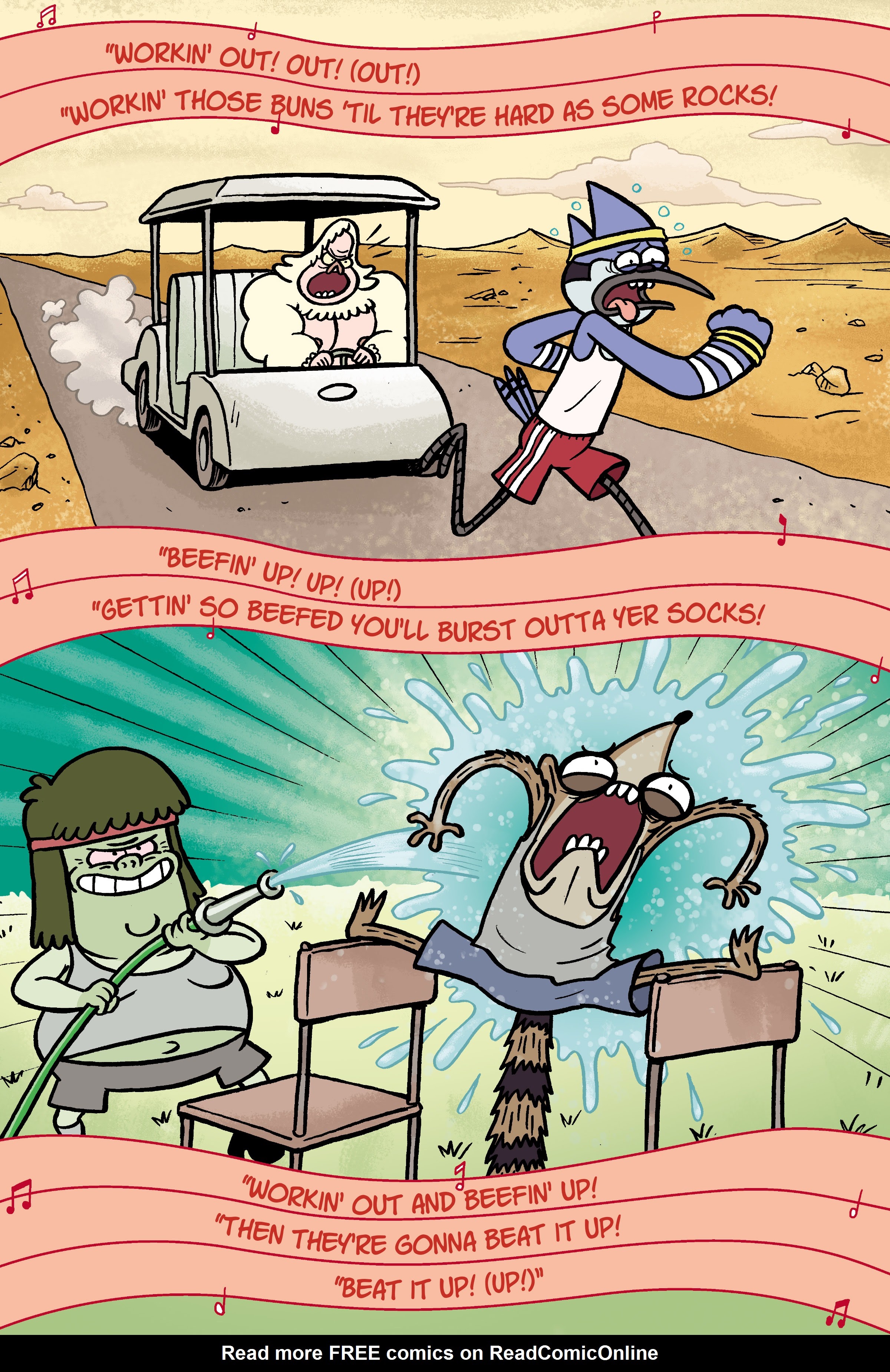 Read online Regular Show: Wrasslesplosion comic -  Issue # TPB - 17