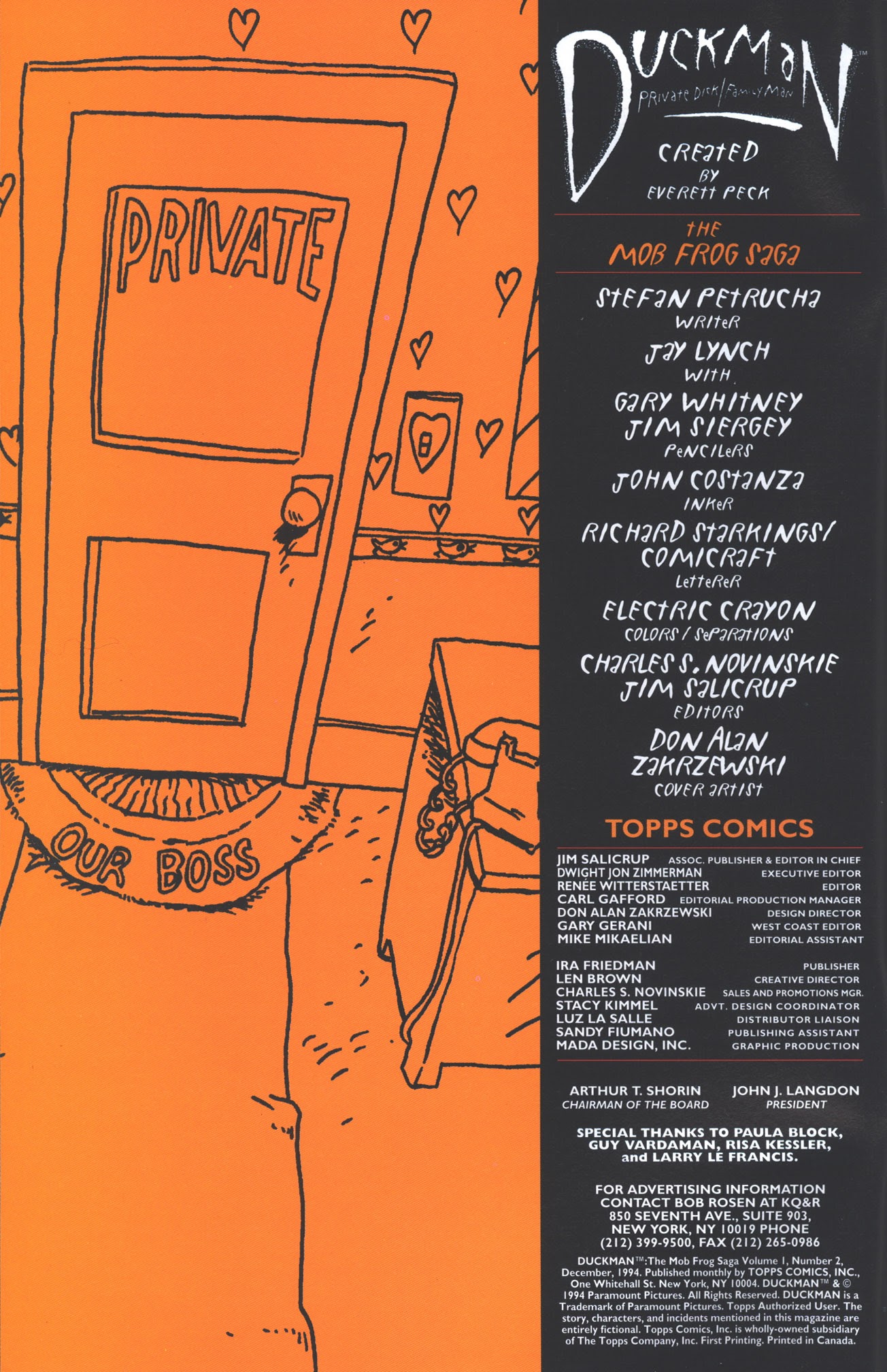 Read online Duckman : The Mob Frog Saga comic -  Issue #2 - 2