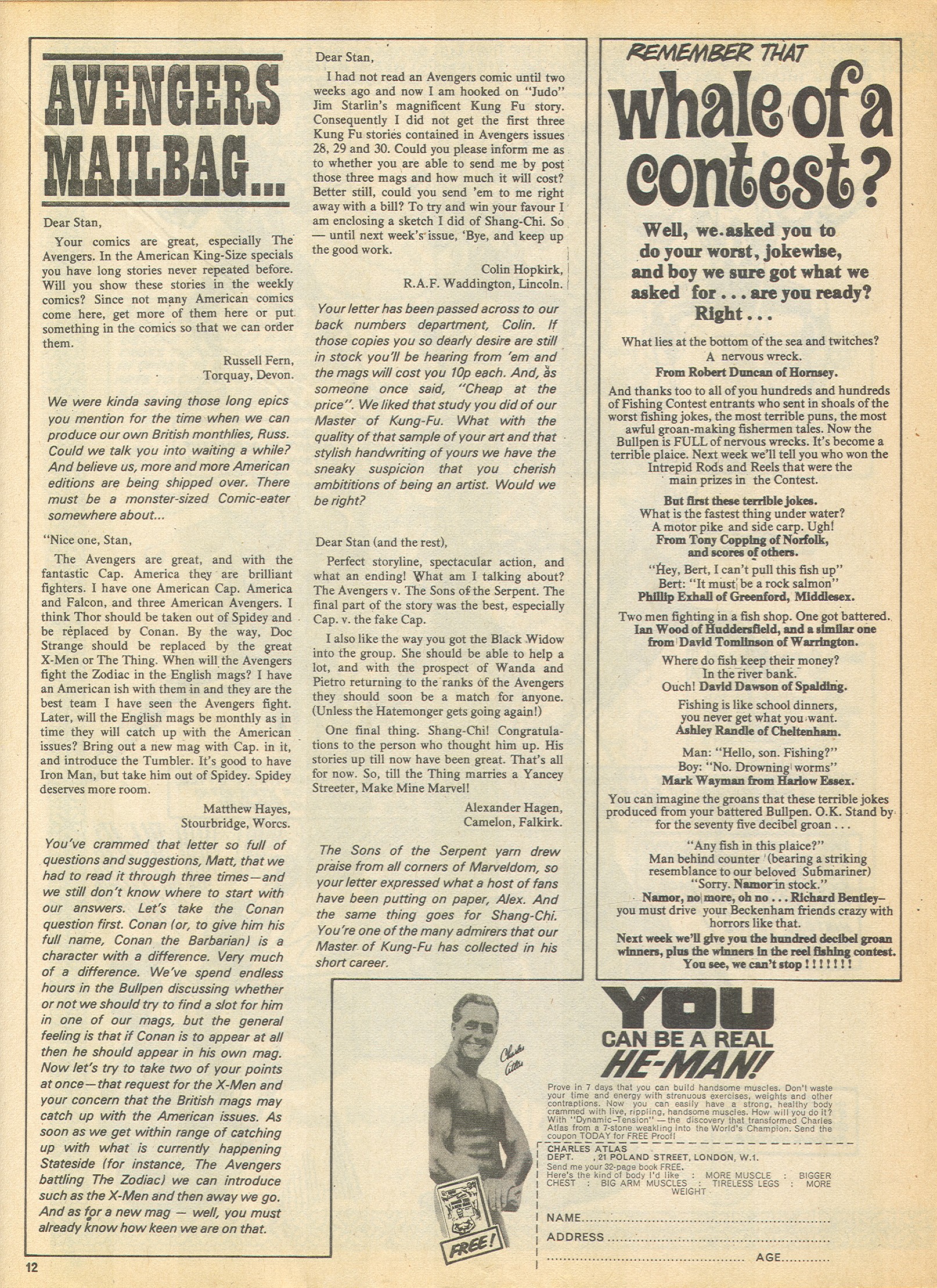 Read online The Avengers (1973) comic -  Issue #50 - 12