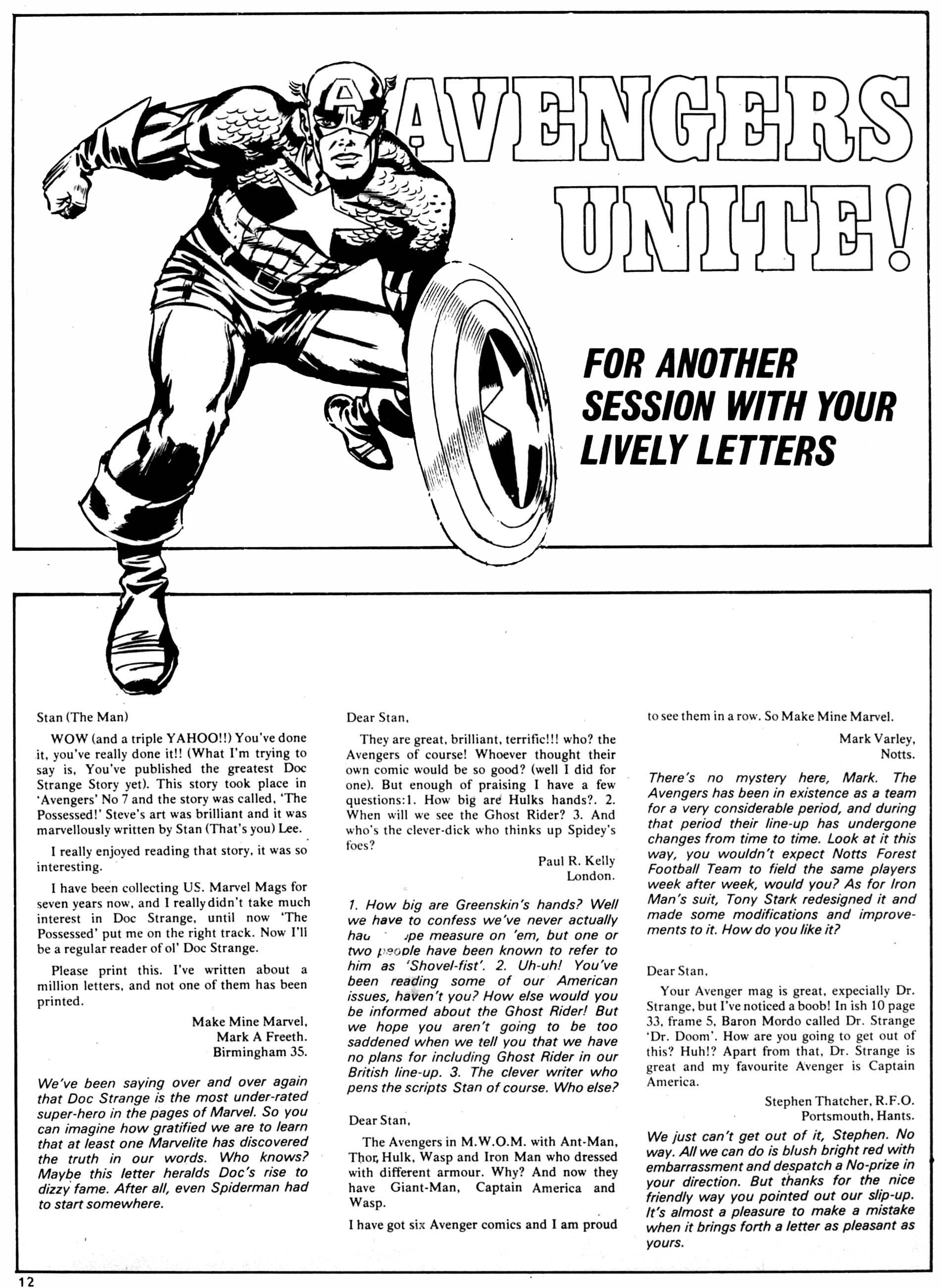 Read online The Avengers (1973) comic -  Issue #23 - 12