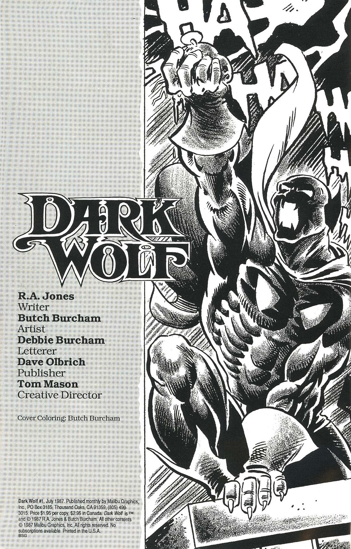 Read online Dark Wolf comic -  Issue #1 - 2