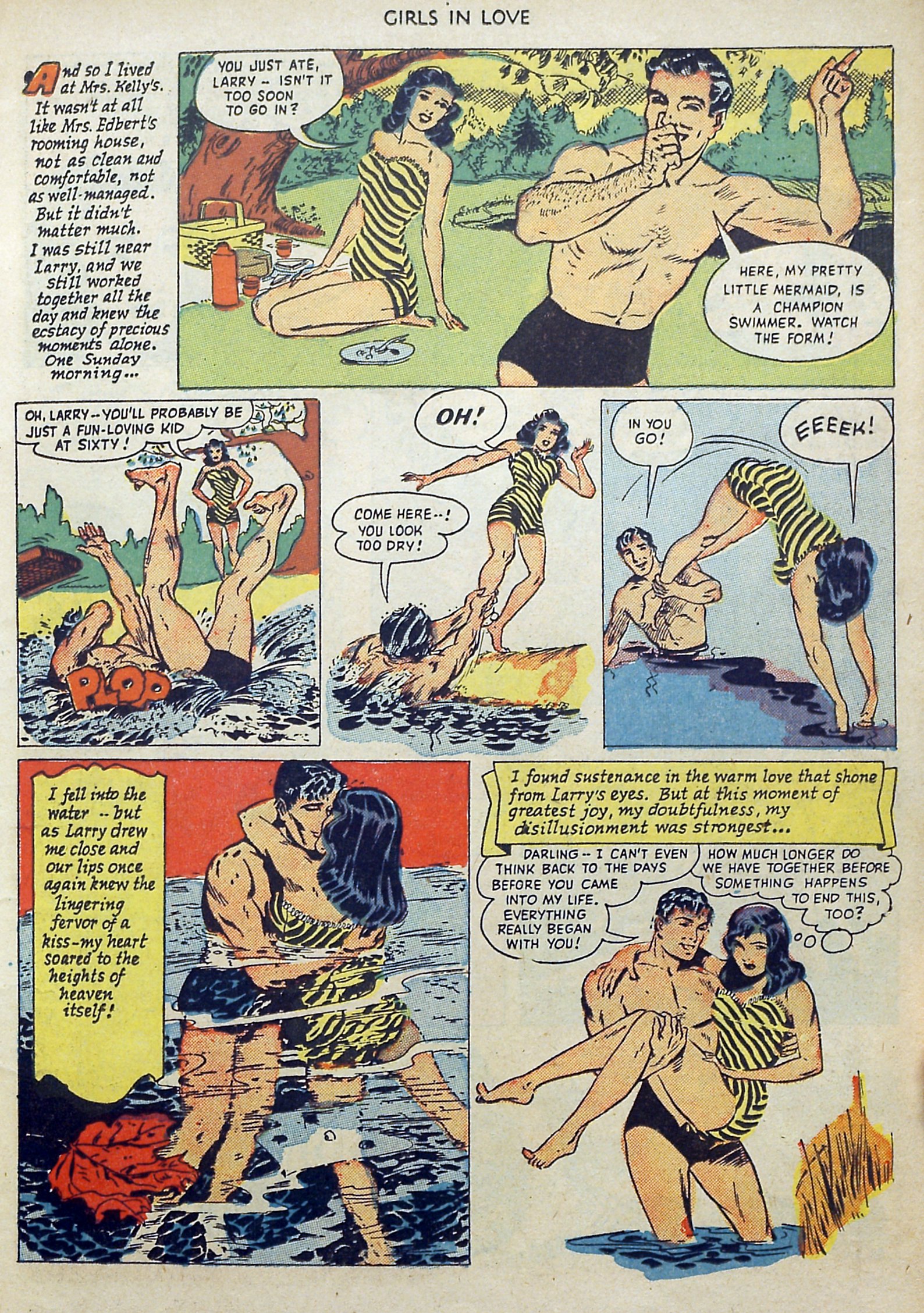 Read online Girls in Love (1950) comic -  Issue #1 - 11