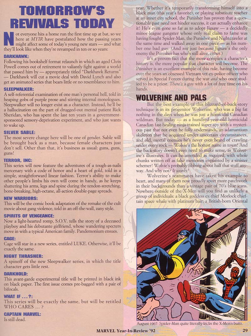 Read online Marvel: The Year-in-Review comic -  Issue #4 - 31
