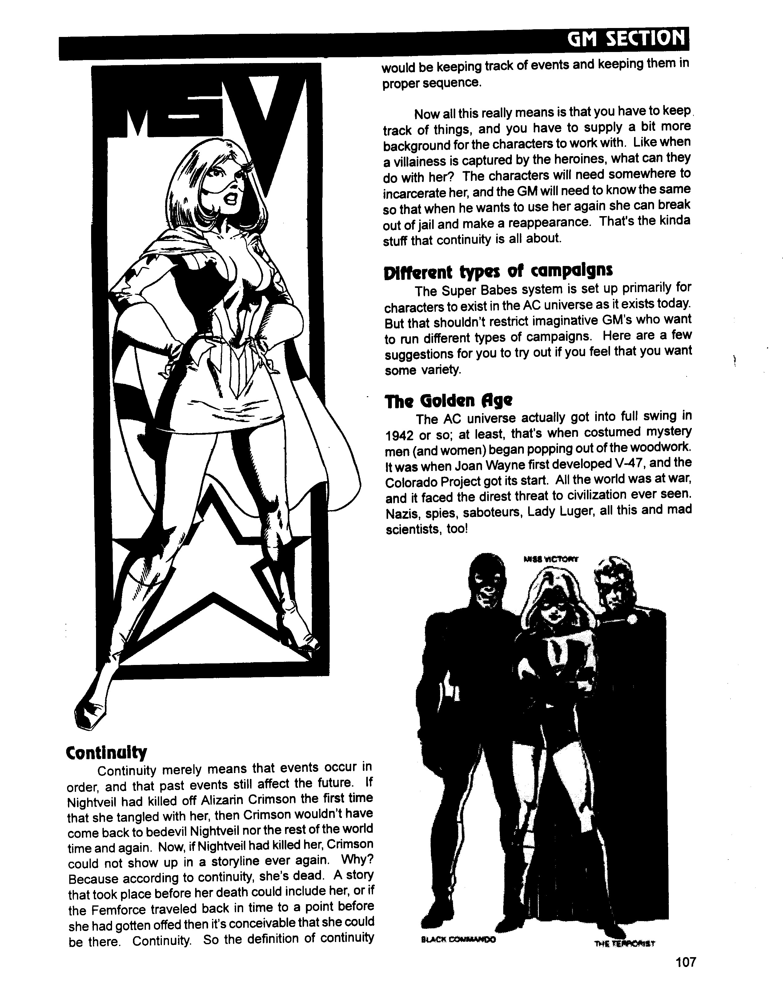 Read online Superbabes: The Femforce Role-Playing Game comic -  Issue # TPB - 109