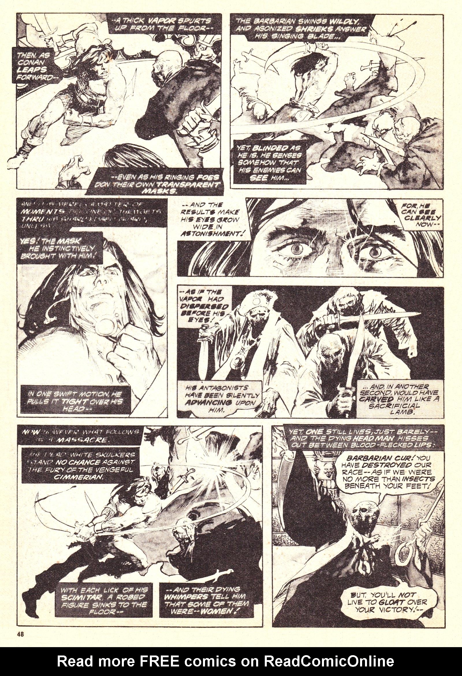 Read online The Savage Sword of Conan (1975) comic -  Issue #7 - 48