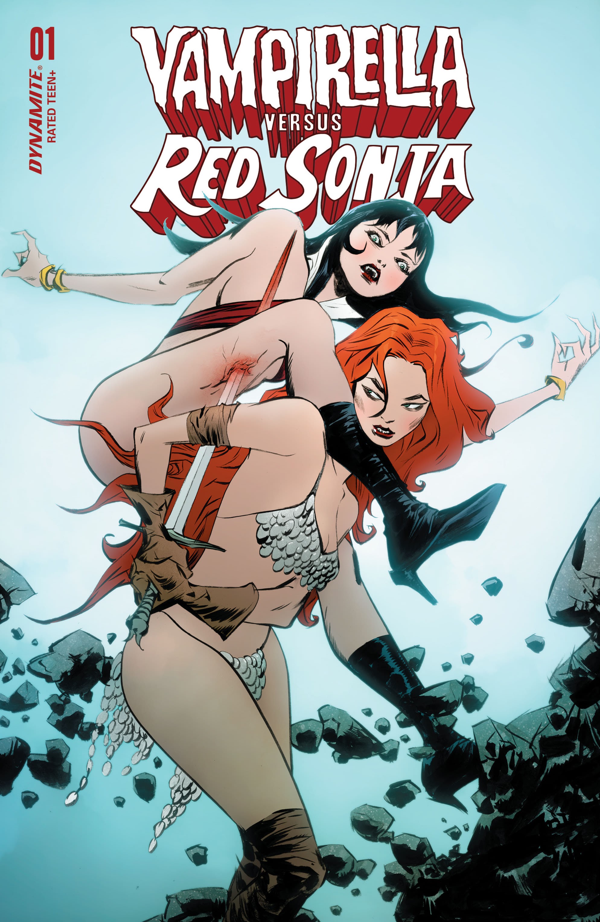 Read online Vampirella Vs. Red Sonja comic -  Issue #1 - 4