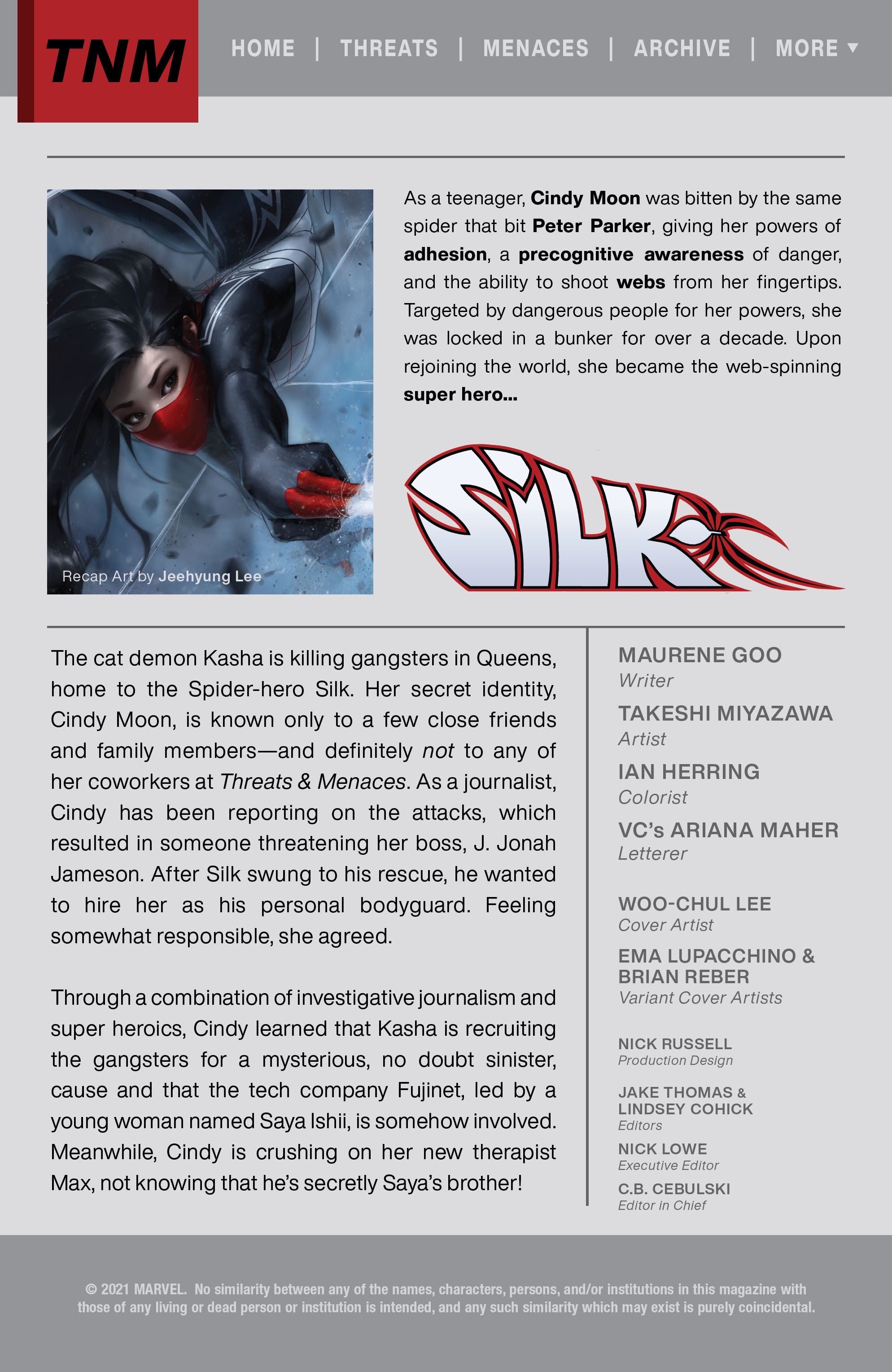 Read online Silk (2021) comic -  Issue #3 - 2