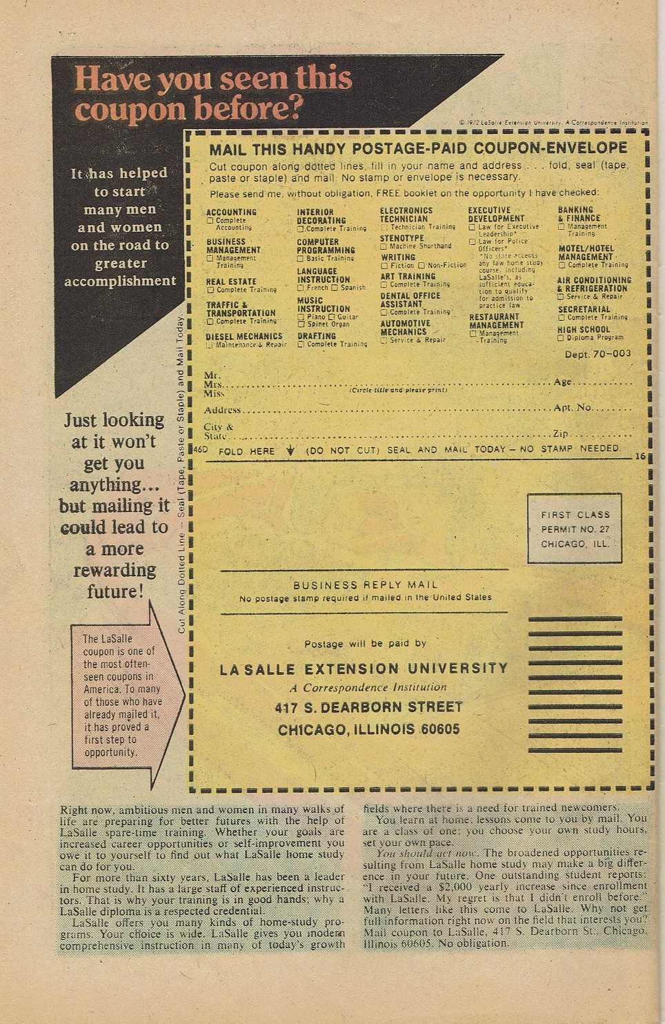 Read online Reggie's Wise Guy Jokes comic -  Issue #35 - 34