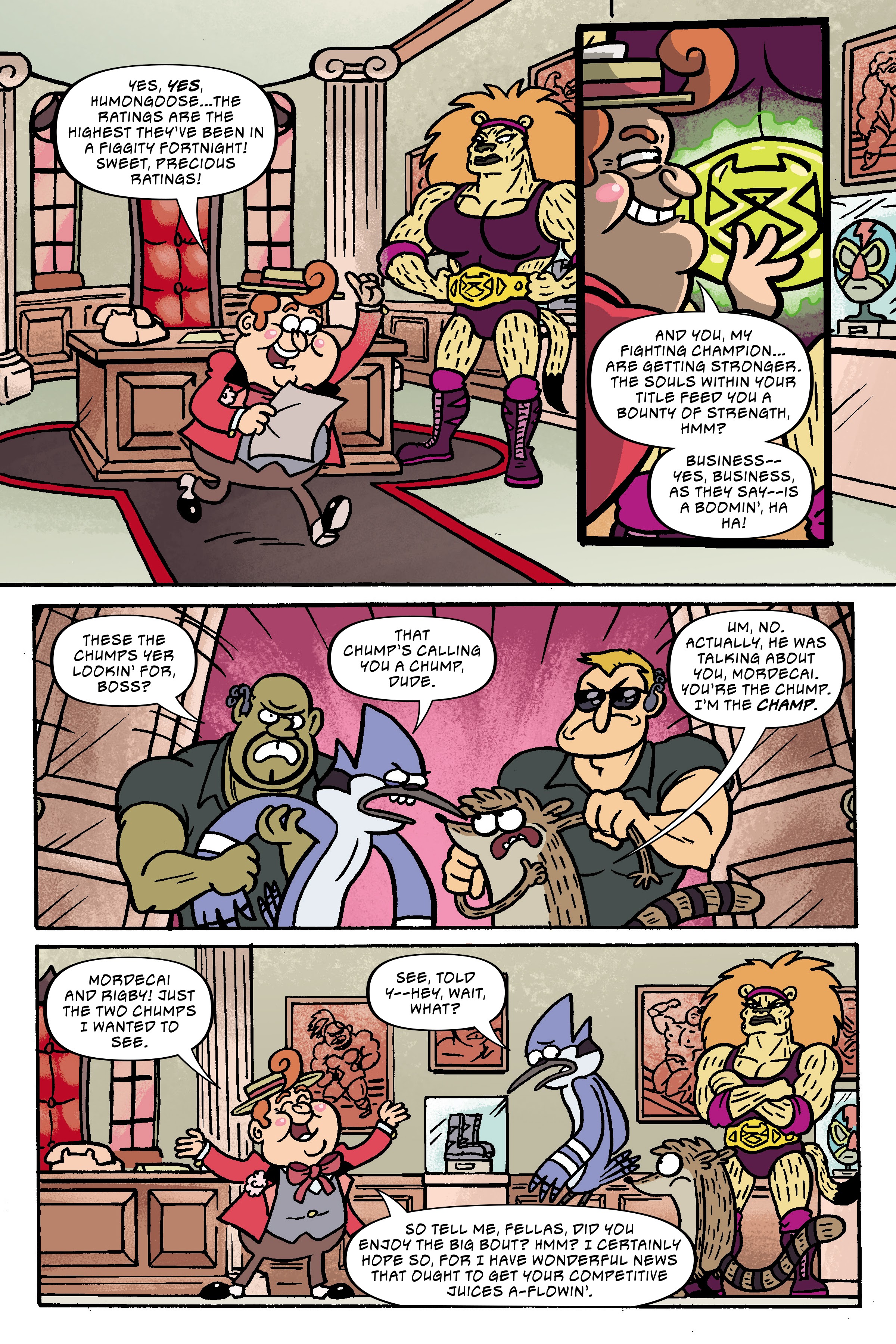 Read online Regular Show: Wrasslesplosion comic -  Issue # TPB - 45