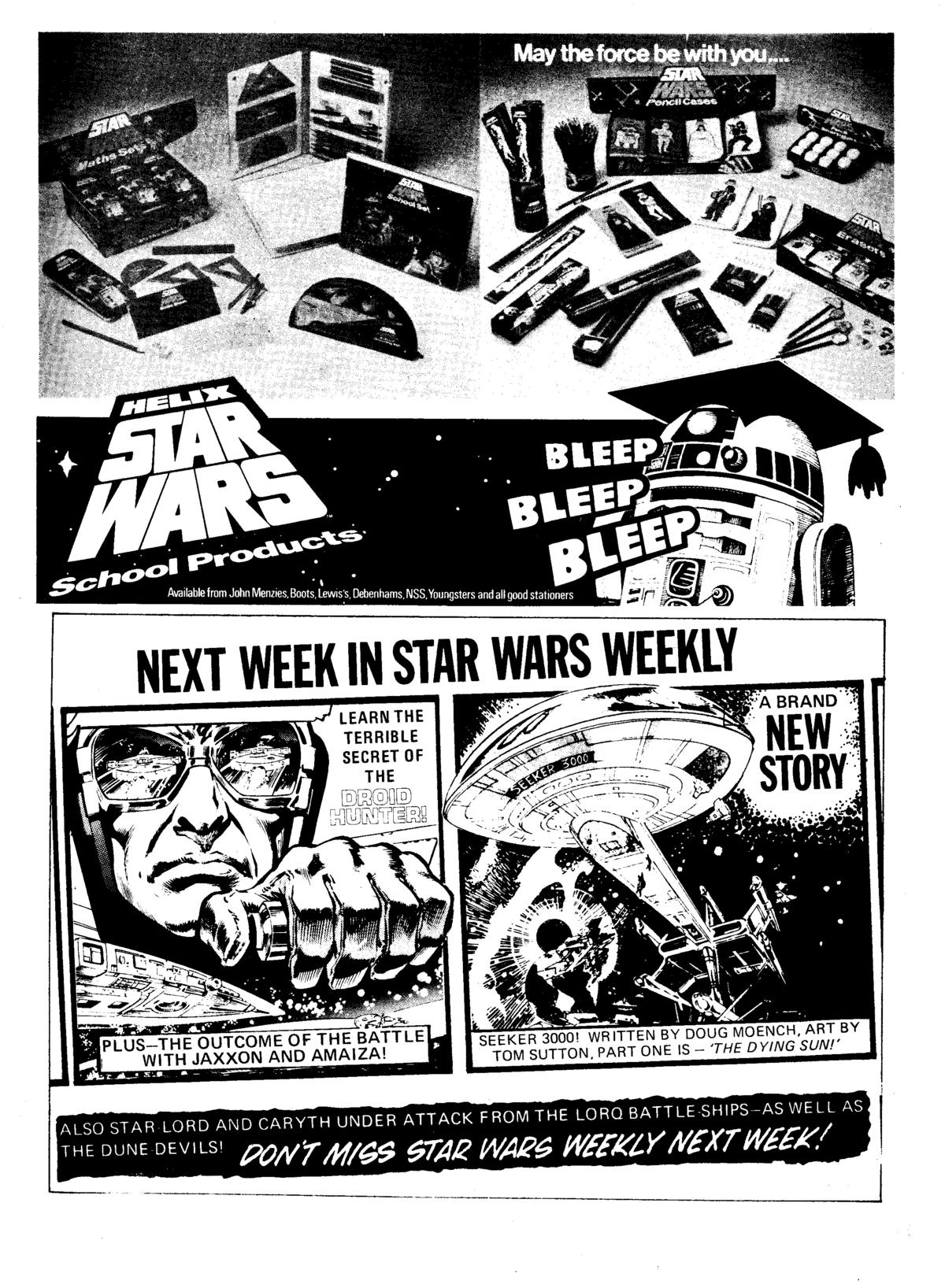 Read online Star Wars Weekly comic -  Issue #31 - 16