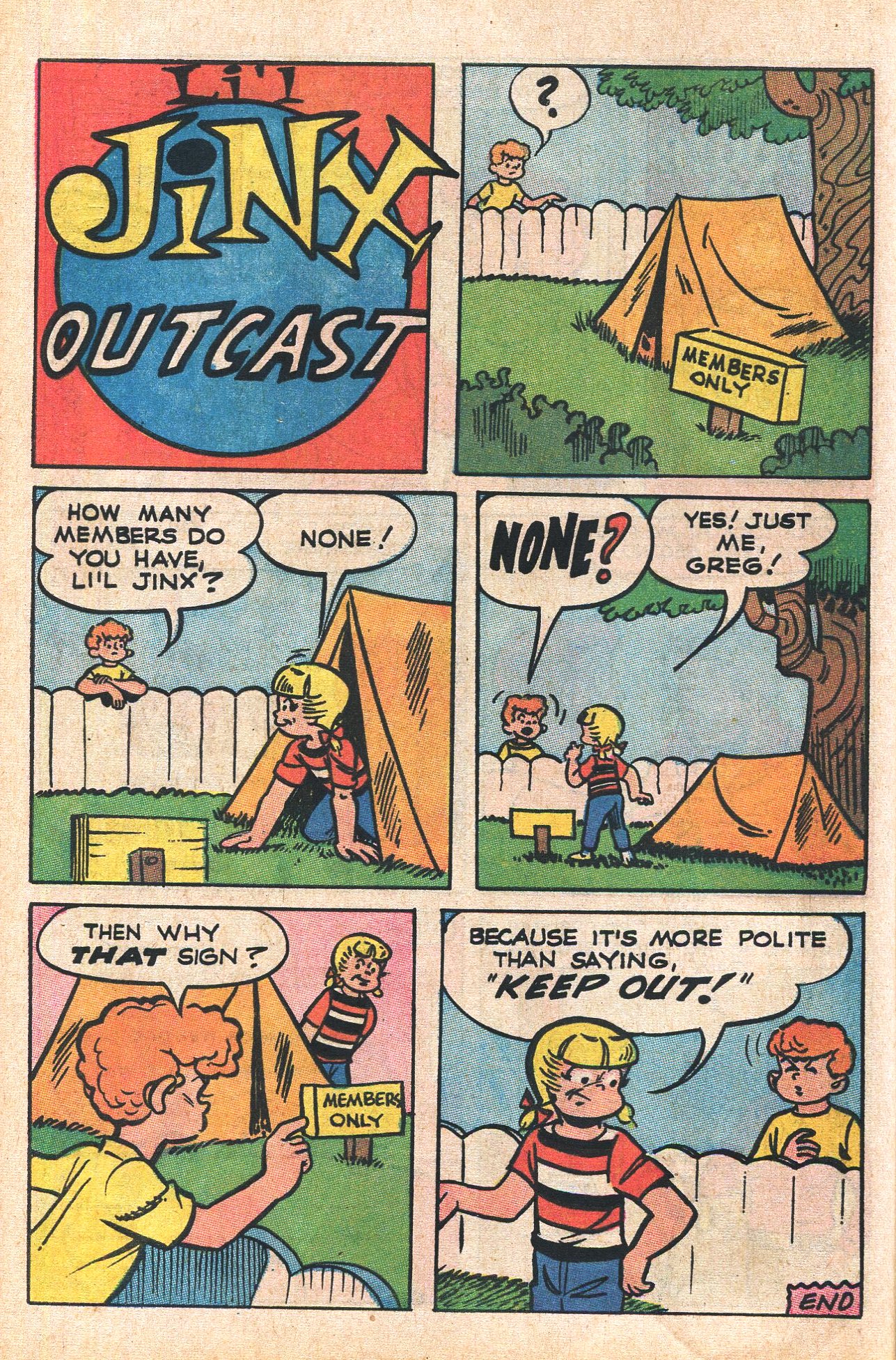 Read online Reggie's Wise Guy Jokes comic -  Issue #7 - 54