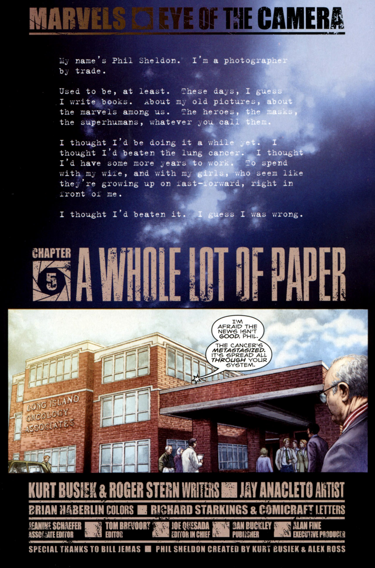 Read online Marvels: Eye Of The Camera comic -  Issue #5 - 2