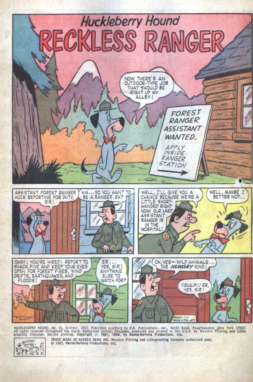 Read online Huckleberry Hound (1960) comic -  Issue #31 - 3