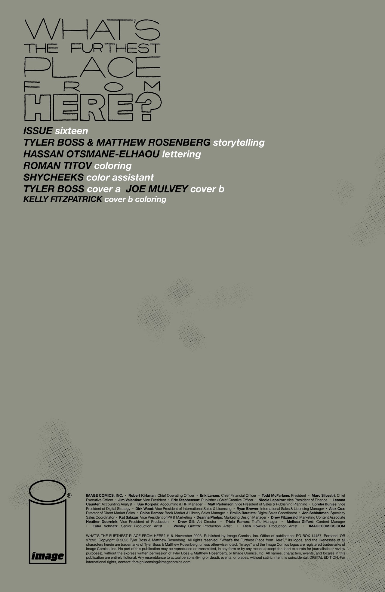 Read online What's The Furthest Place From Here? comic -  Issue #16 - 2