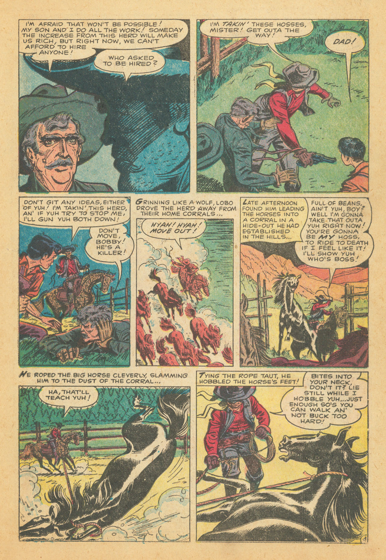 Read online Western Outlaws (1954) comic -  Issue #8 - 23