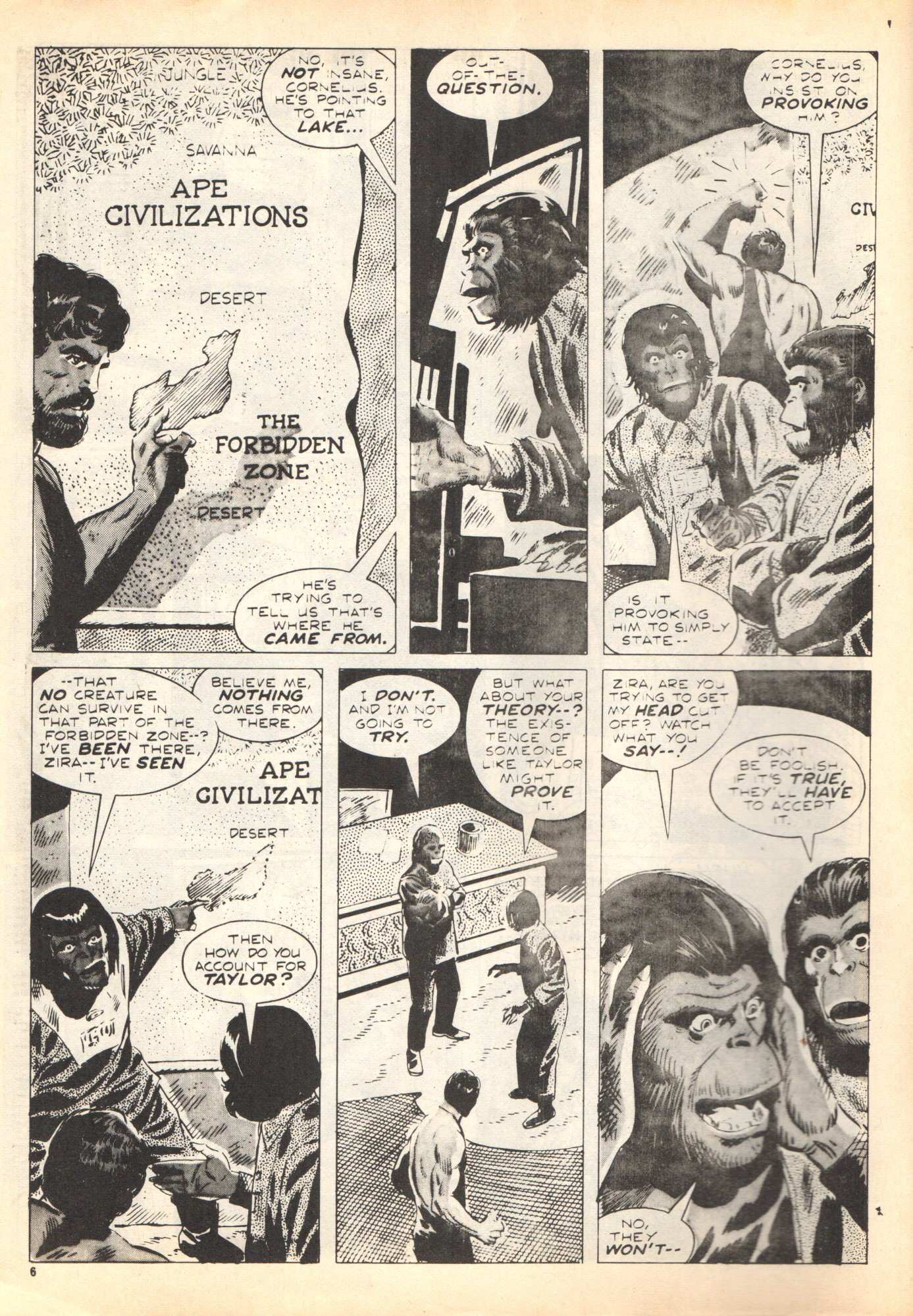 Read online Planet of the Apes (1974) comic -  Issue #4 - 6