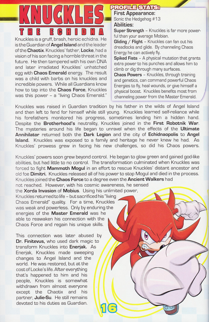 Read online Sonic the Hedgehog: The Complete Sonic Comic Encyclopedia comic -  Issue # TPB - 18