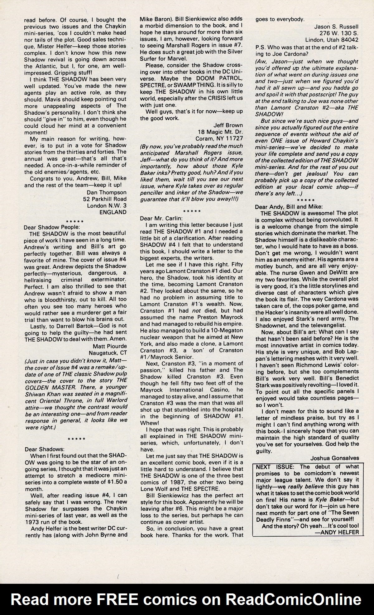 Read online The Shadow (1987) comic -  Issue #7 - 23