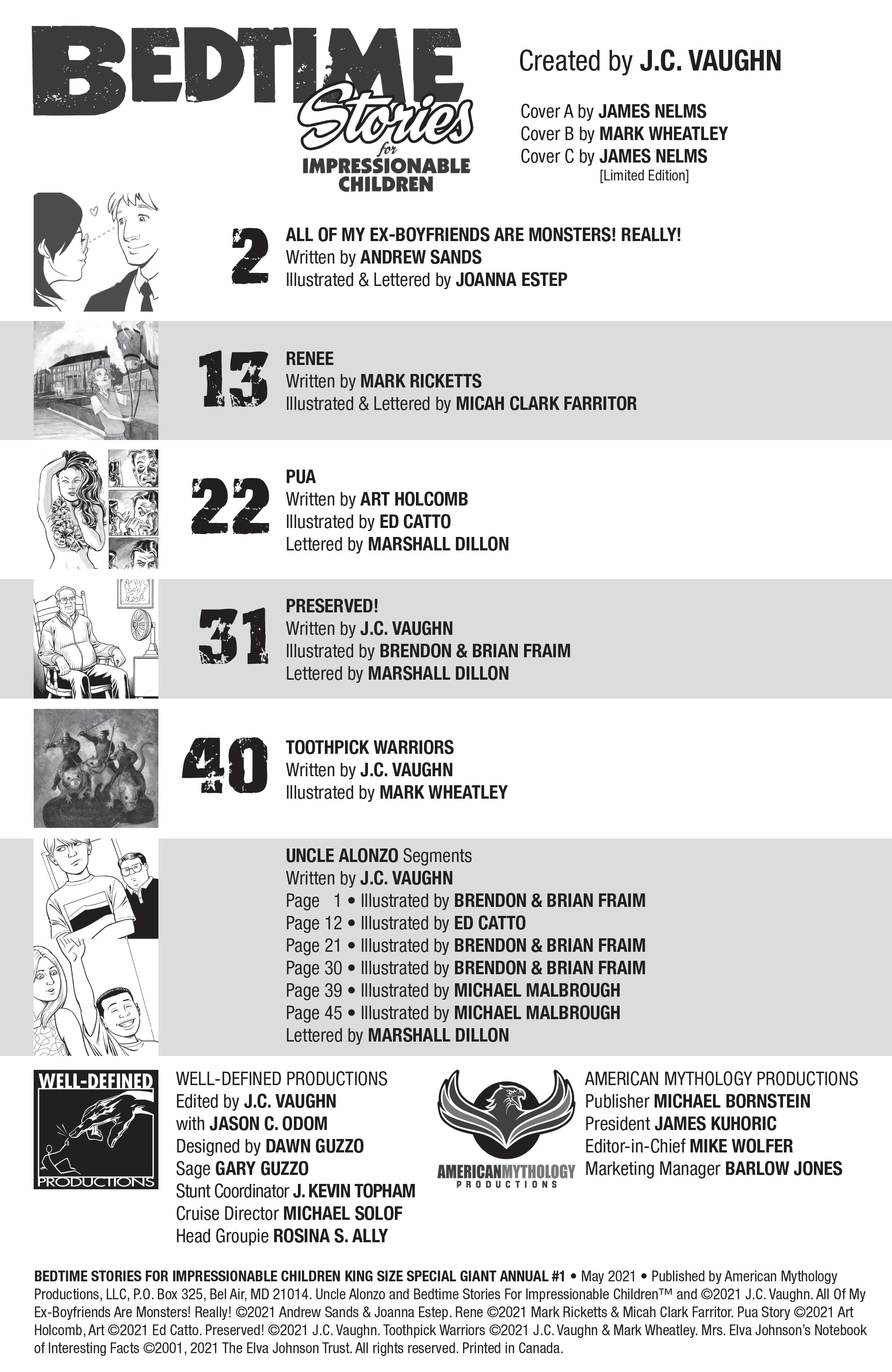 Read online Bedtime Stories For Impressionable Children comic -  Issue # _King Size Special Giant Annual 1 - 2