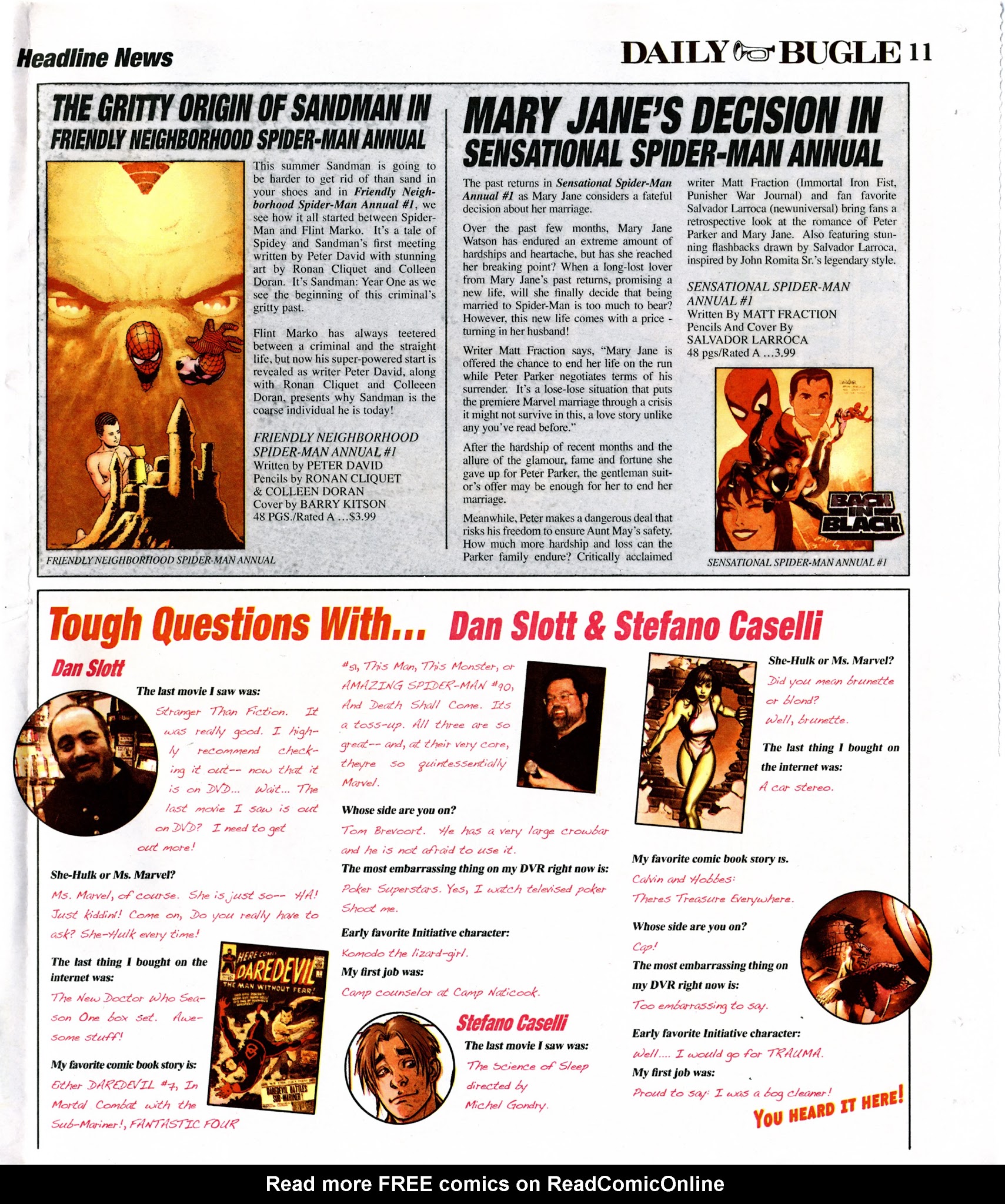 Read online Daily Bugle (2006) comic -  Issue #8 - 10