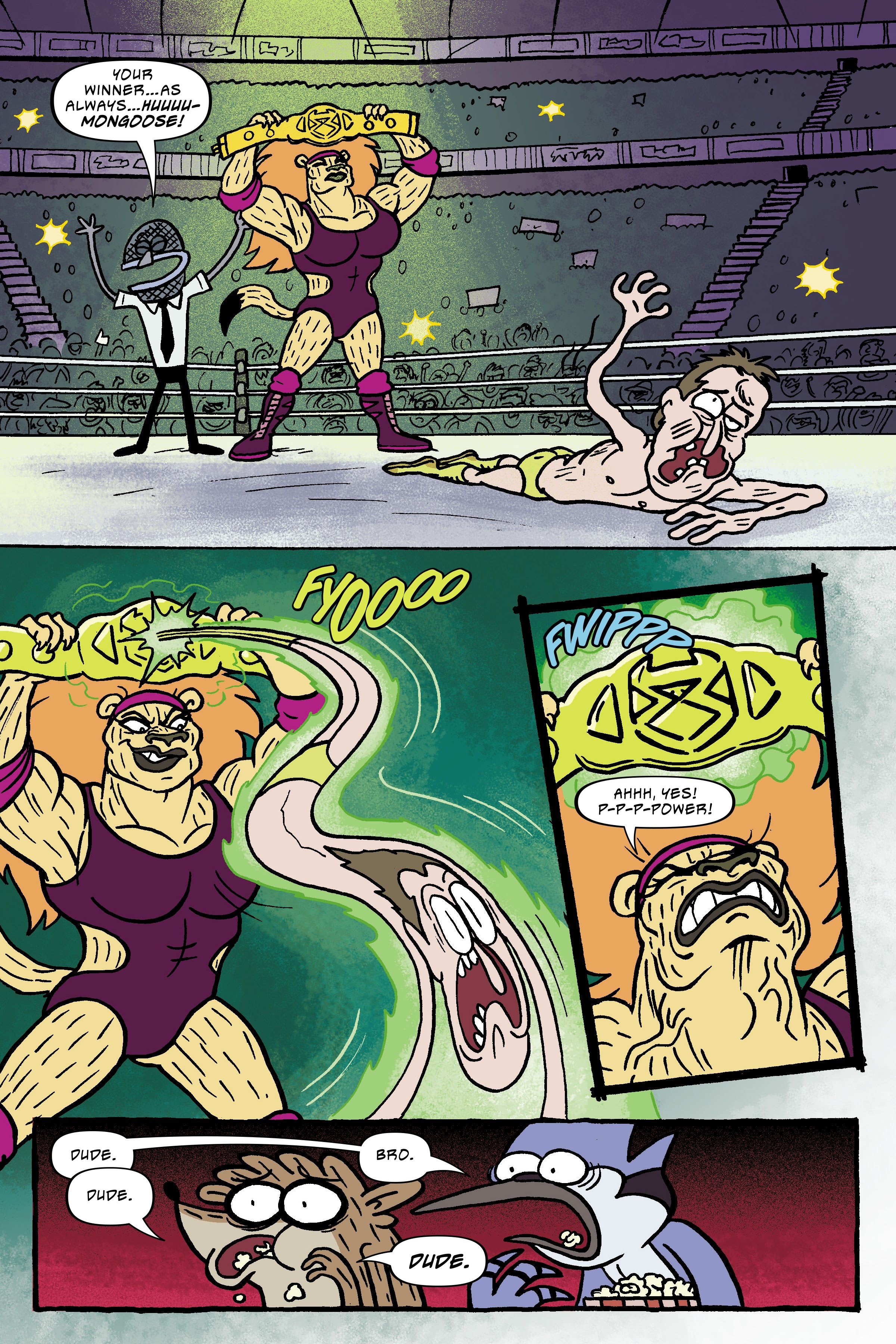 Read online Regular Show: Wrasslesplosion comic -  Issue # TPB - 43