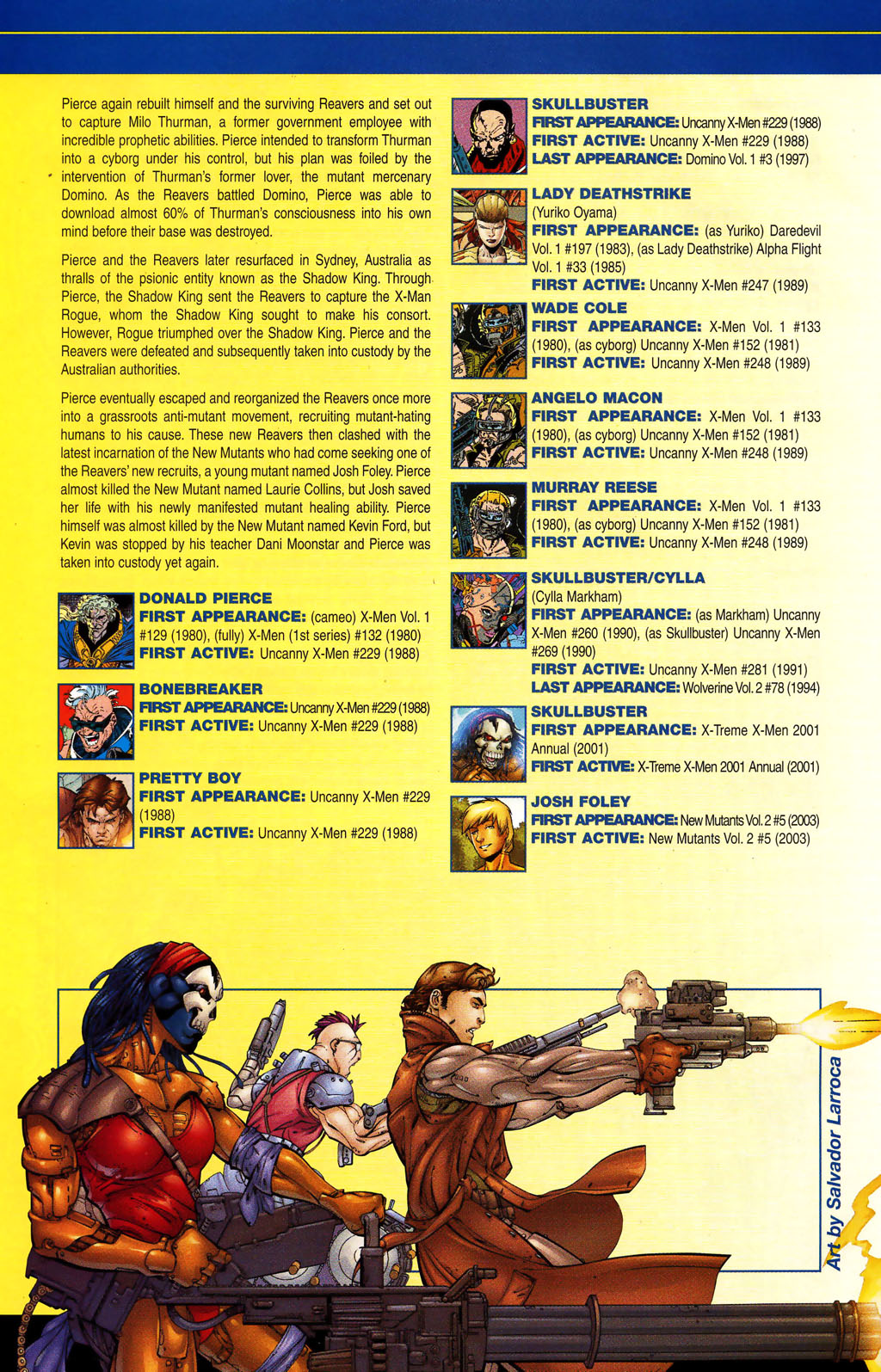 Read online Official Handbook of the Marvel Universe: Wolverine 2004 comic -  Issue # Full - 36