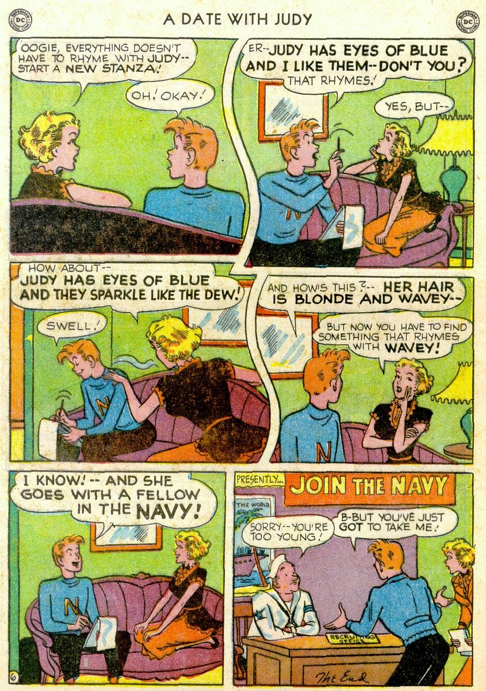 Read online A Date with Judy comic -  Issue #19 - 42