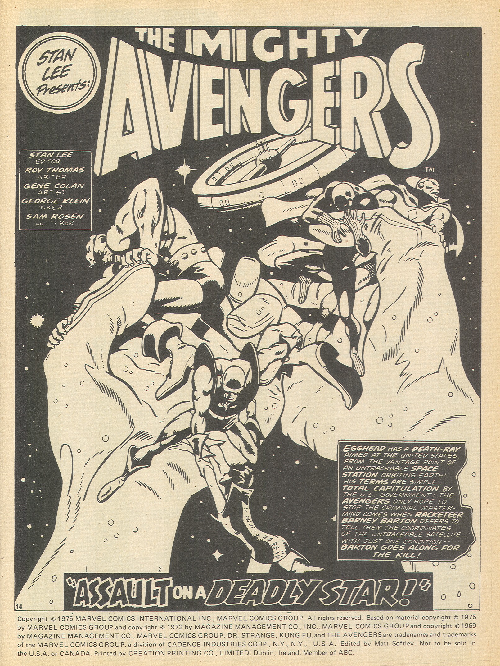 Read online The Avengers (1973) comic -  Issue #95 - 14