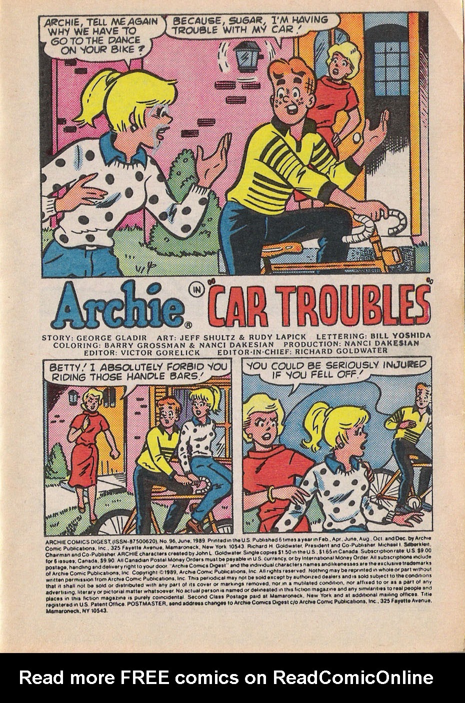 Read online Archie Digest Magazine comic -  Issue #96 - 2