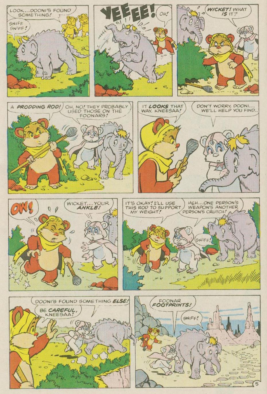 Read online Ewoks (1987) comic -  Issue #5 - 7