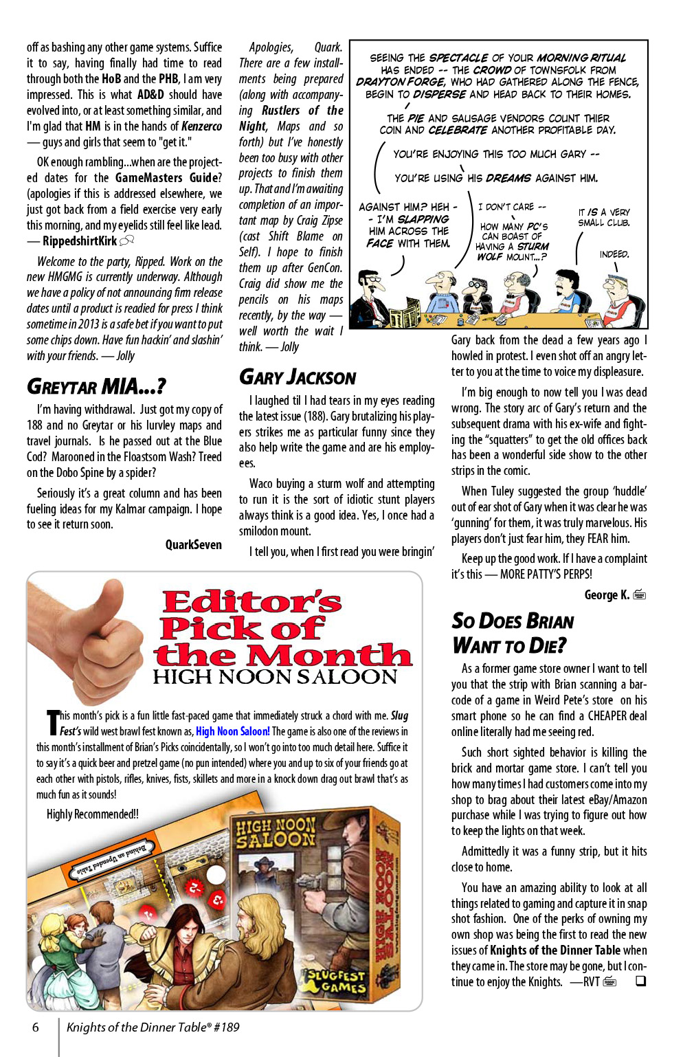 Read online Knights of the Dinner Table comic -  Issue #189 - 8