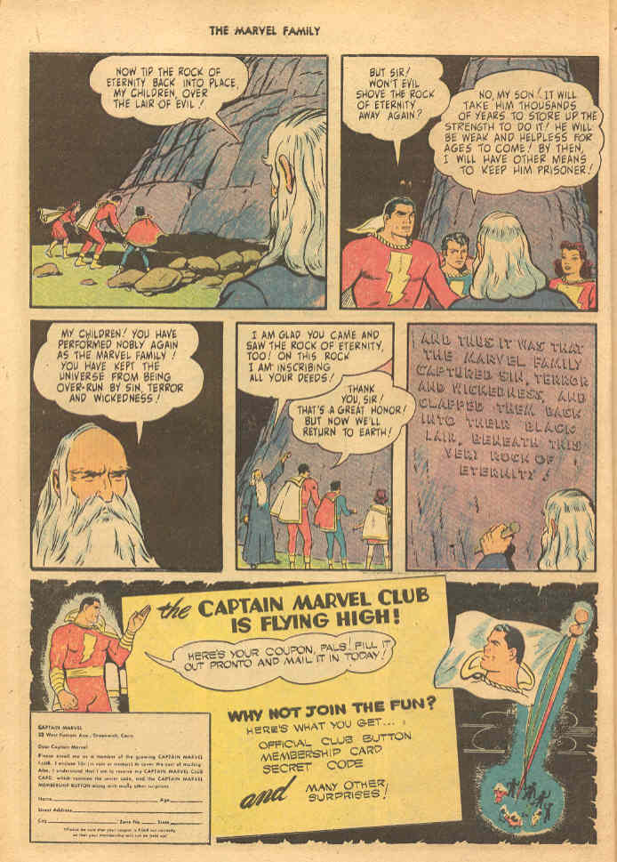 Read online The Marvel Family comic -  Issue #7 - 14