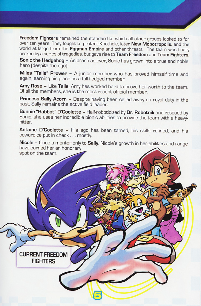 Read online Sonic the Hedgehog: The Complete Sonic Comic Encyclopedia comic -  Issue # TPB - 7