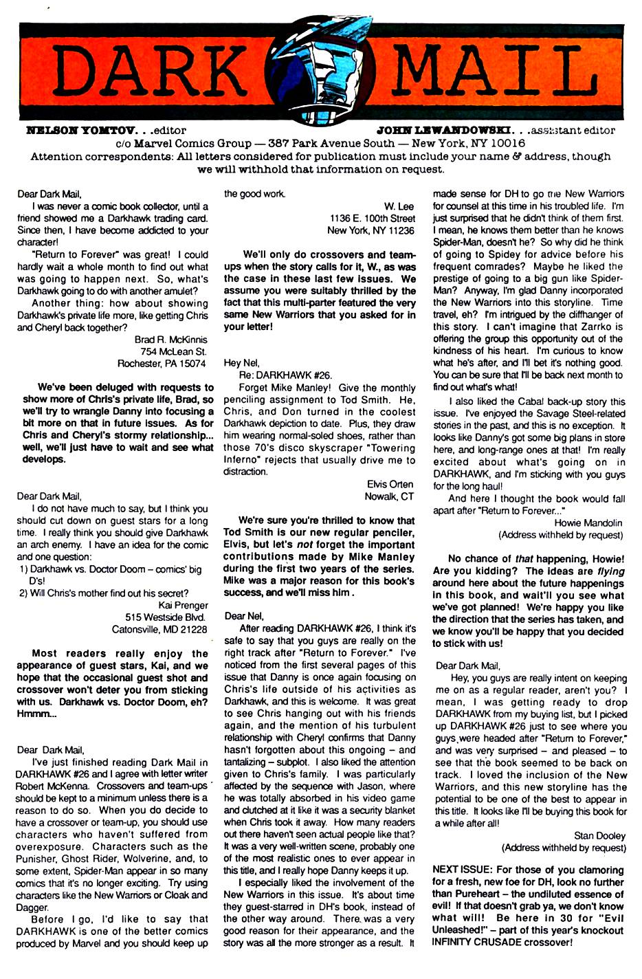 Read online Darkhawk (1991) comic -  Issue #29 - 24