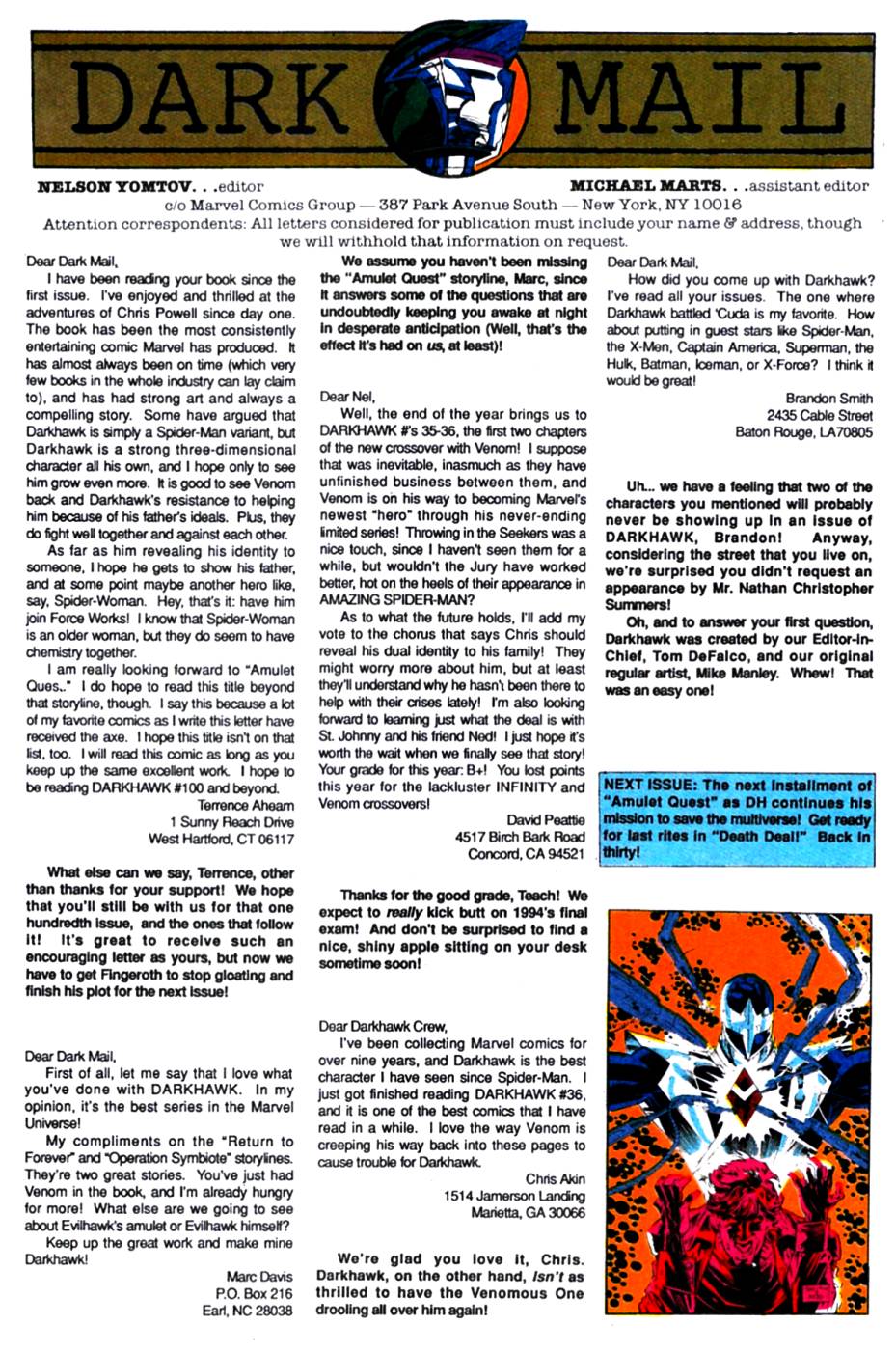 Read online Darkhawk (1991) comic -  Issue #39 - 24