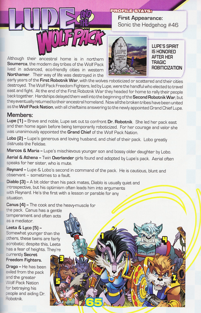 Read online Sonic the Hedgehog: The Complete Sonic Comic Encyclopedia comic -  Issue # TPB - 67