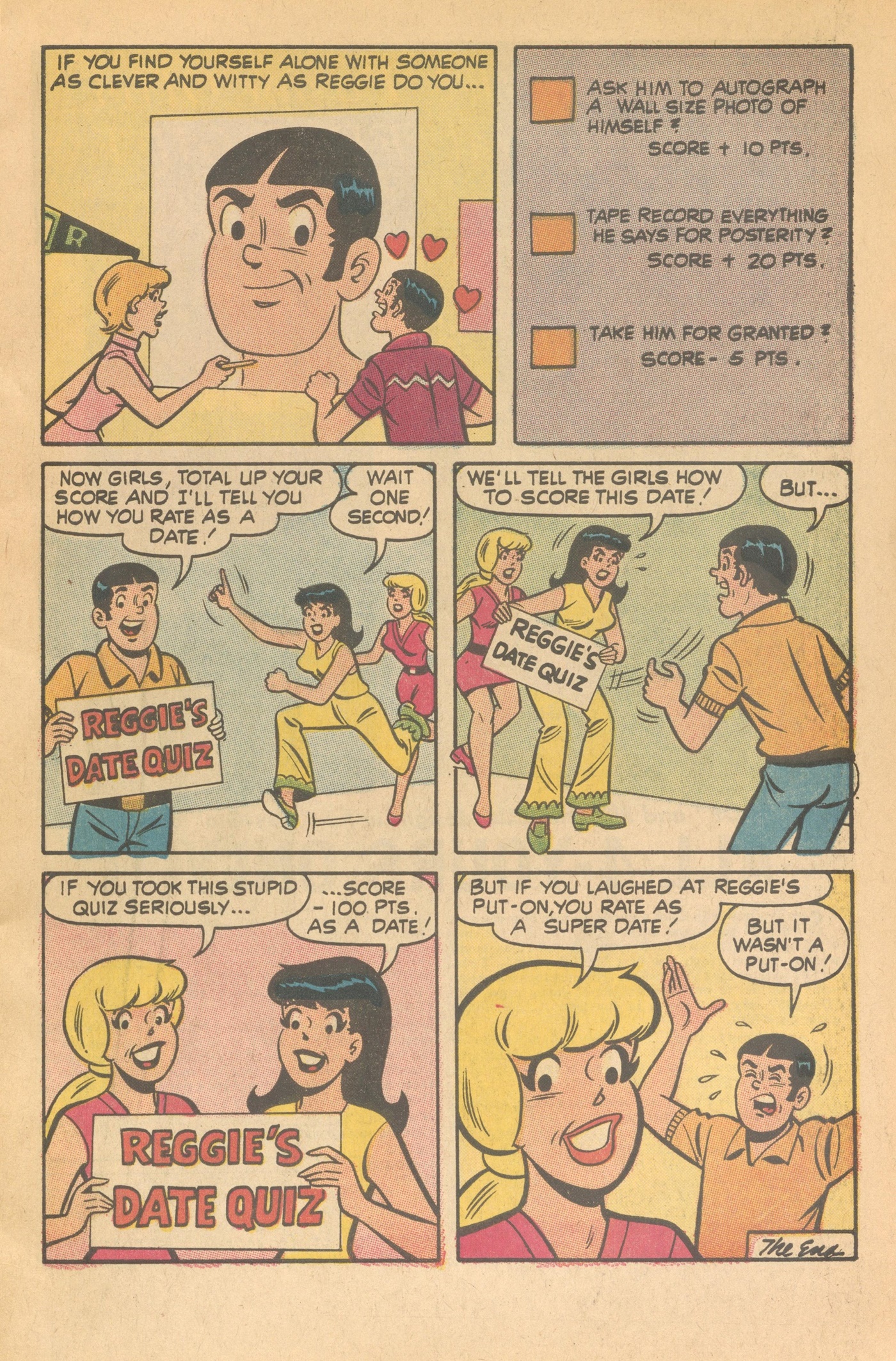 Read online Reggie's Wise Guy Jokes comic -  Issue #18 - 19