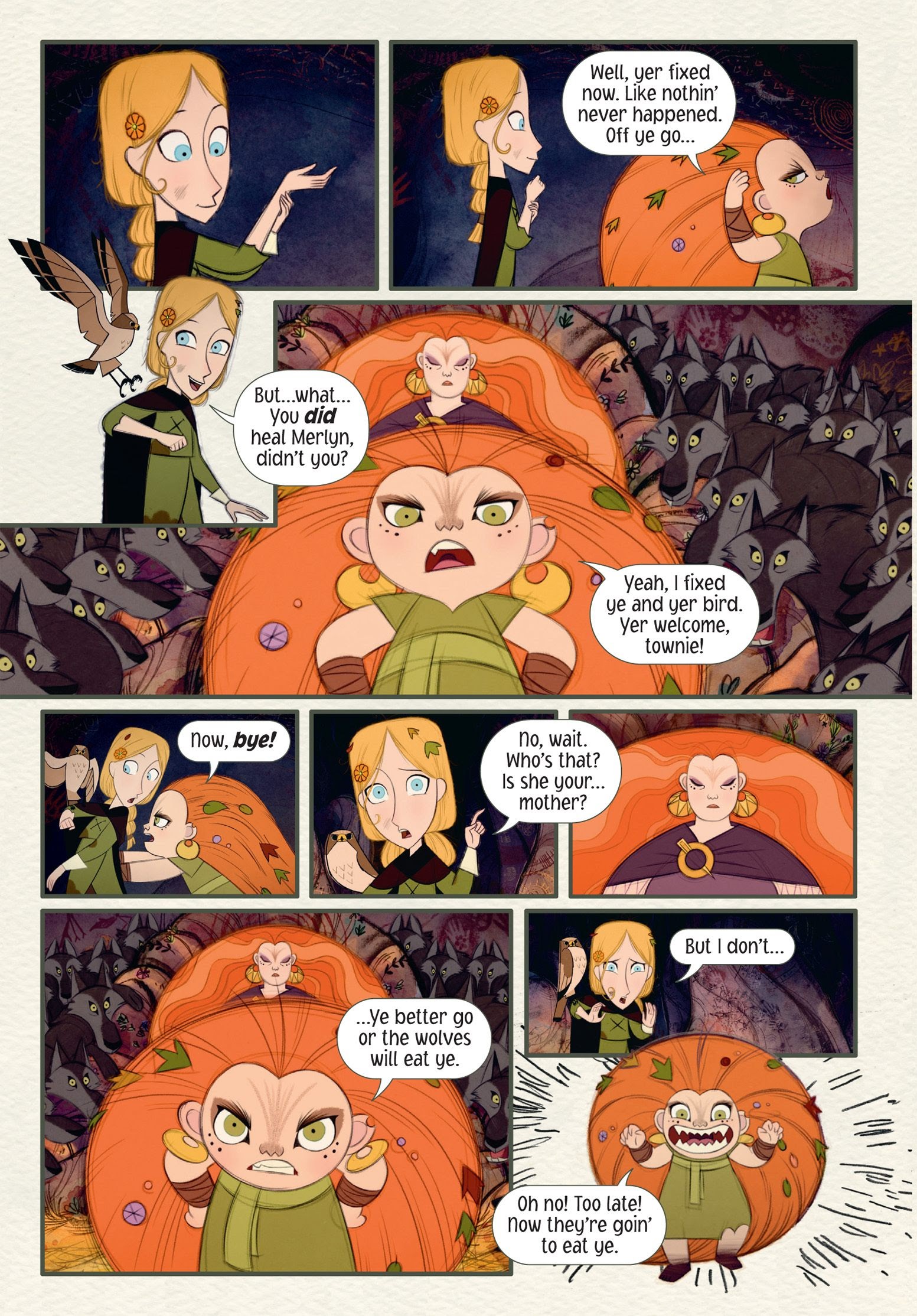 Read online Wolfwalkers: The Graphic Novel comic -  Issue # TPB (Part 1) - 91