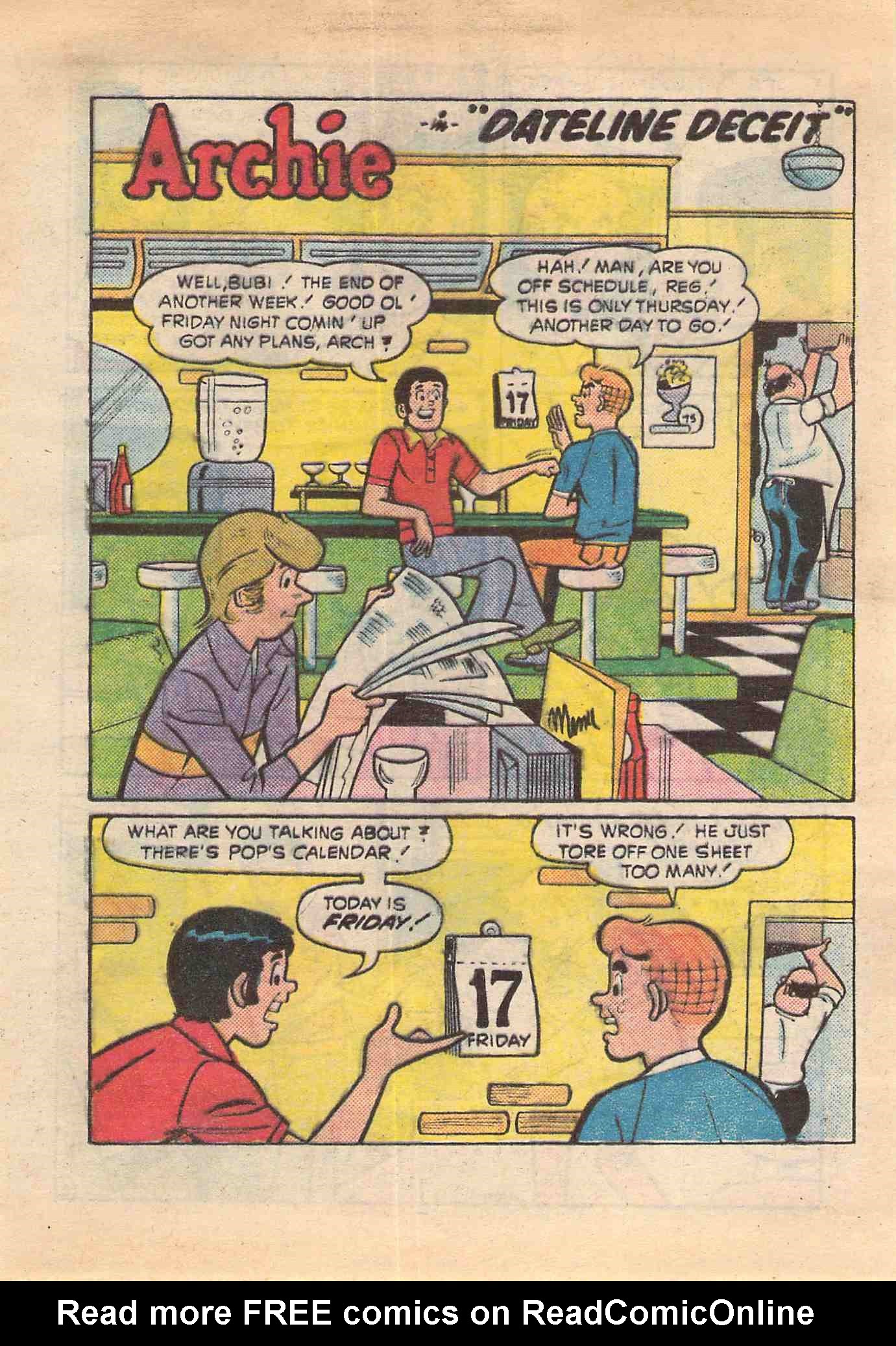Read online Archie's Double Digest Magazine comic -  Issue #32 - 156