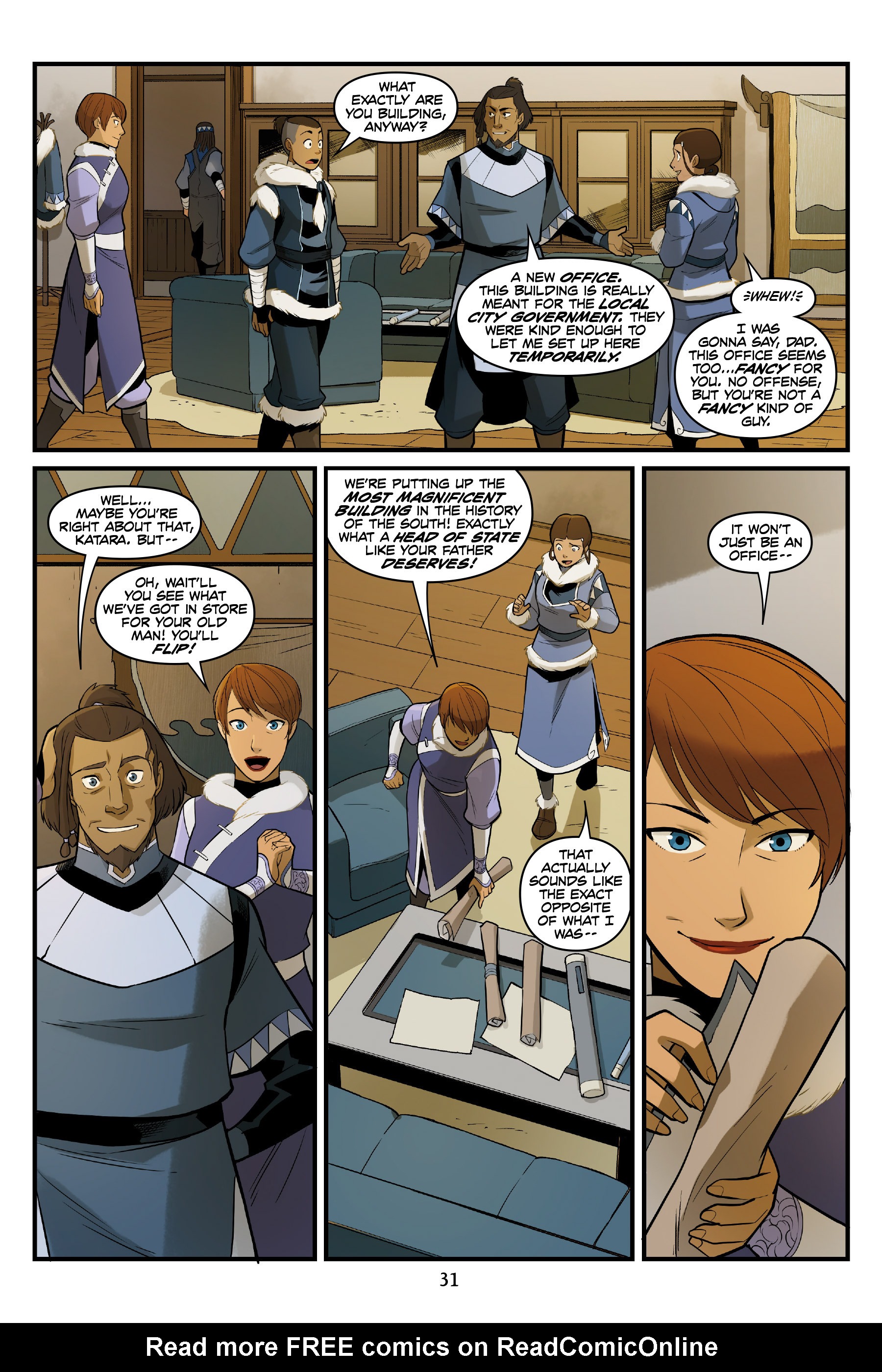 Read online Nickelodeon Avatar: The Last Airbender - North and South comic -  Issue #1 - 31