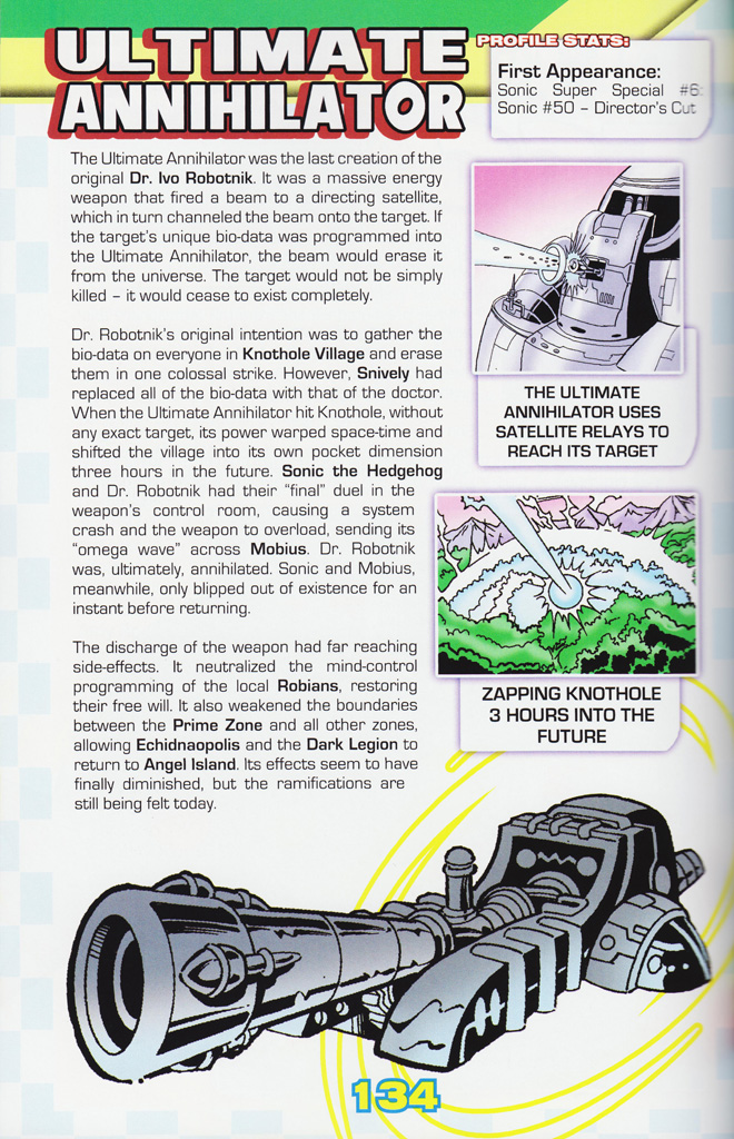 Read online Sonic the Hedgehog: The Complete Sonic Comic Encyclopedia comic -  Issue # TPB - 136