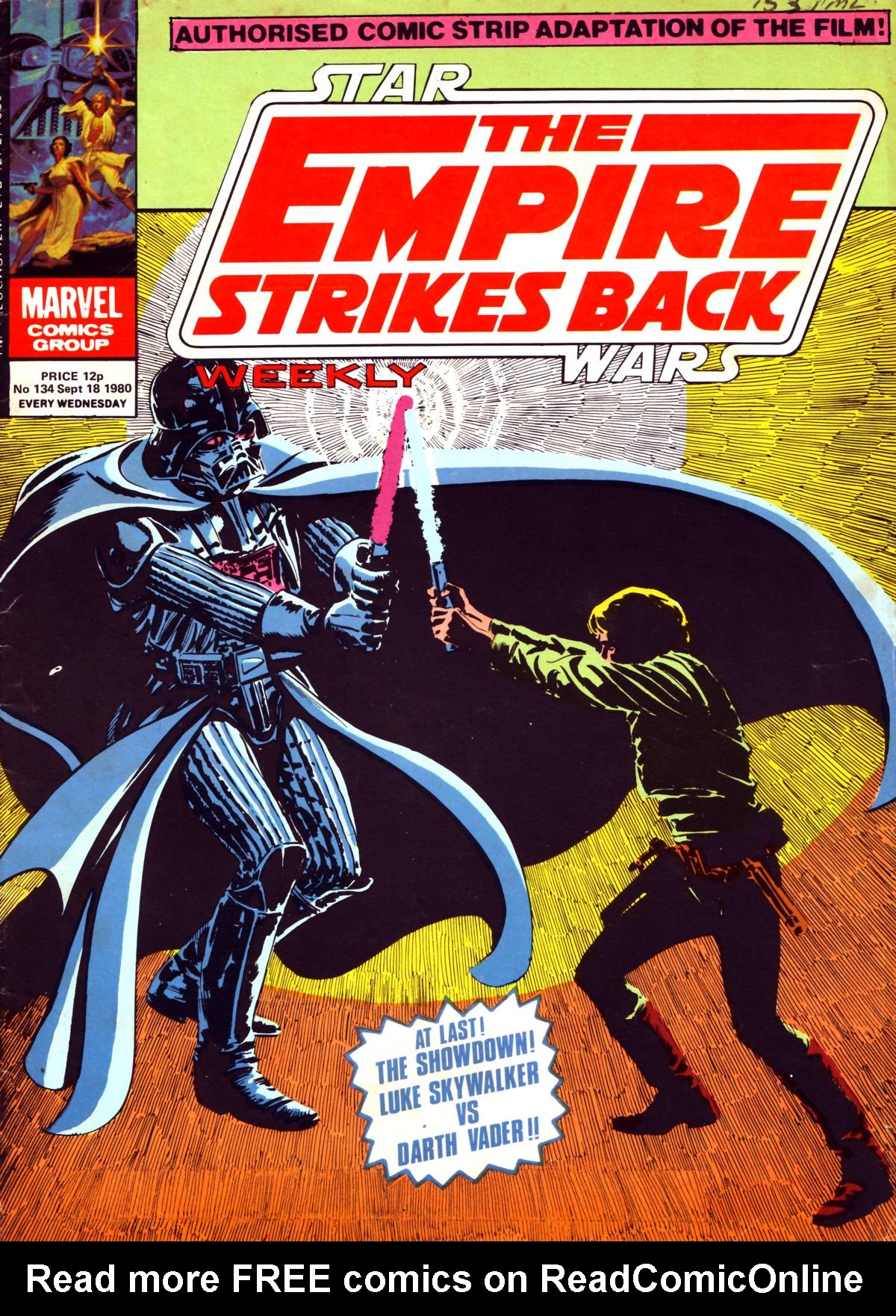 Read online Star Wars Weekly: The Empire Strikes Back comic -  Issue #134 - 1