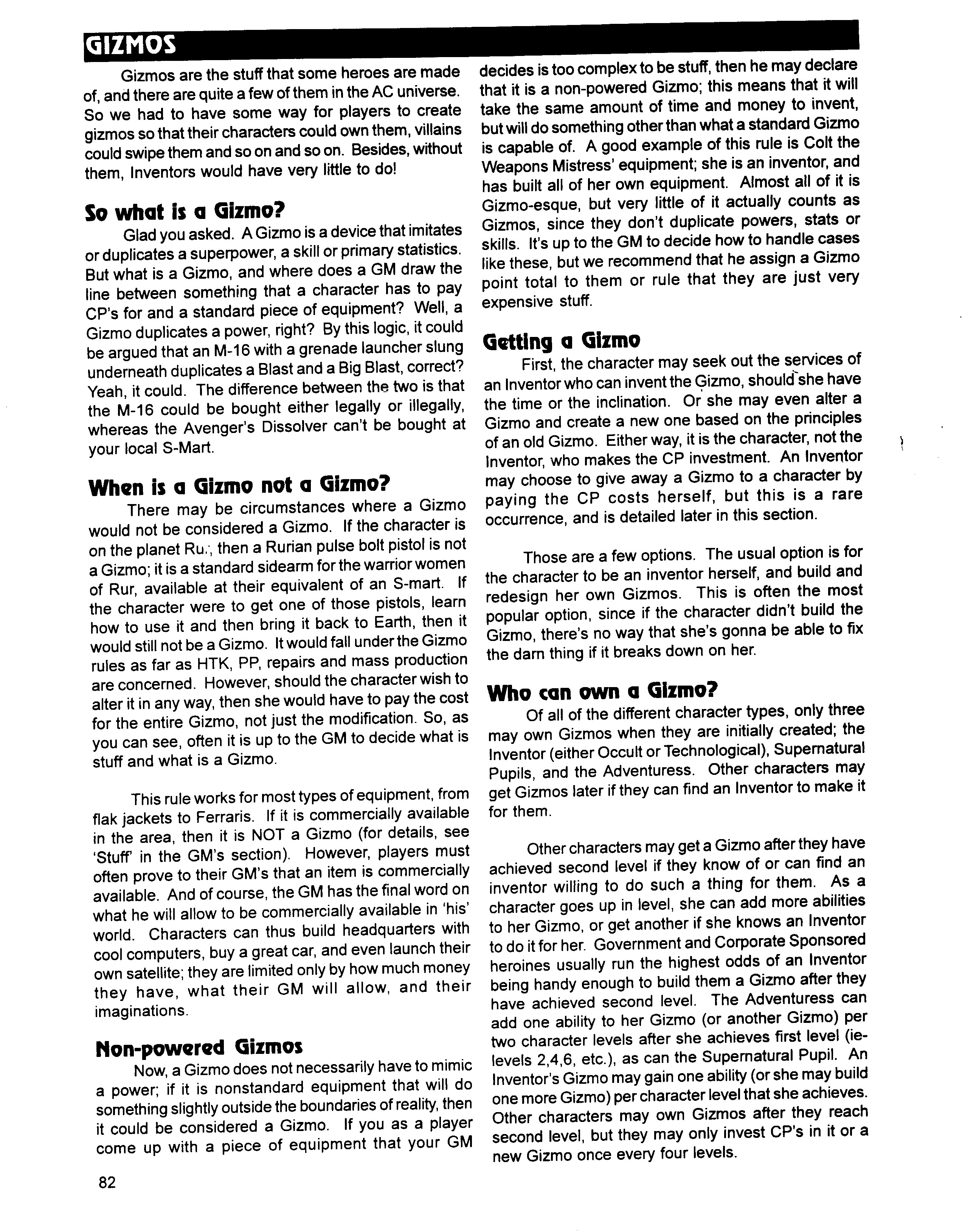 Read online Superbabes: The Femforce Role-Playing Game comic -  Issue # TPB - 84