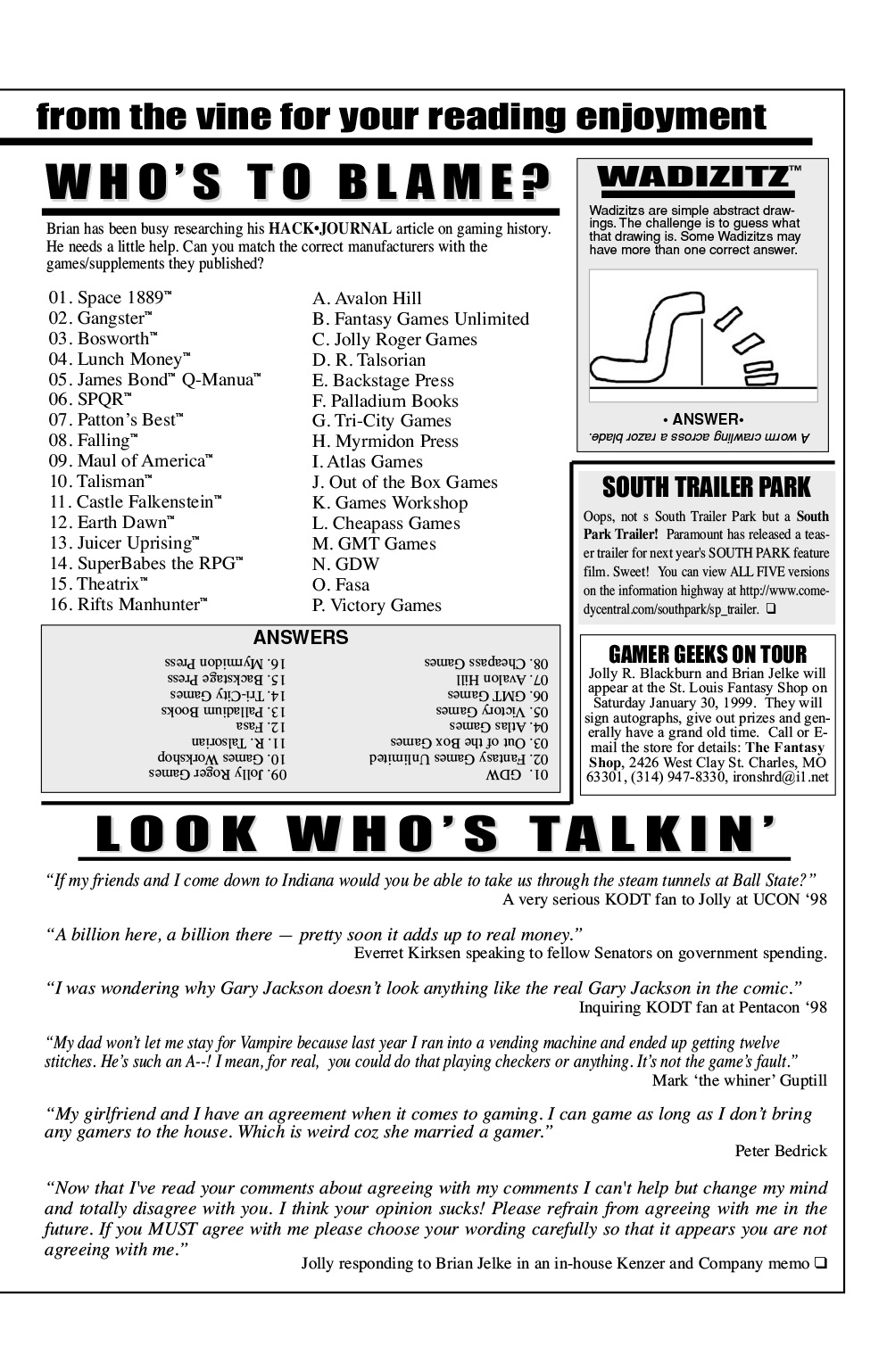 Read online Knights of the Dinner Table comic -  Issue #28 - 39