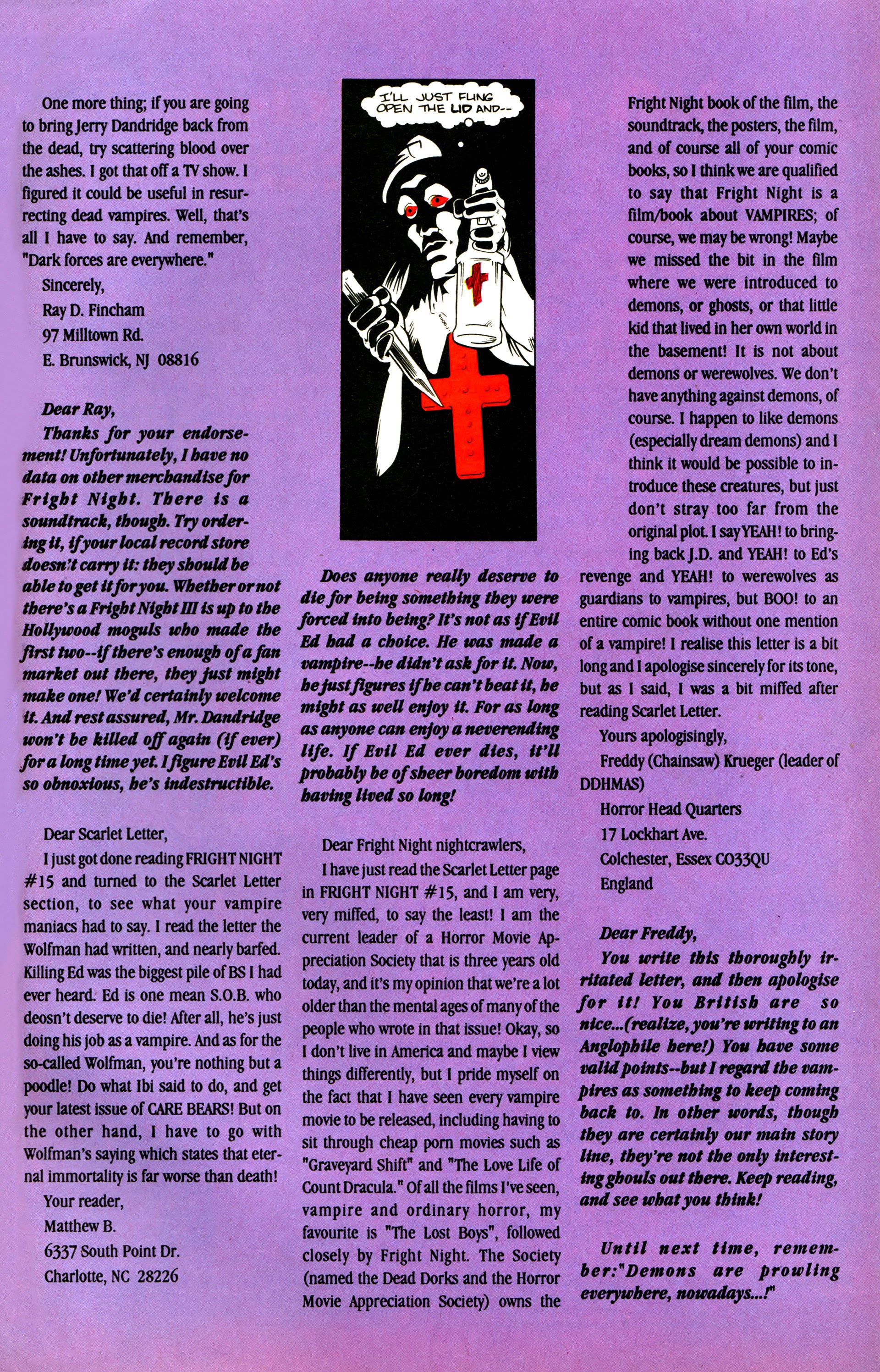 Read online Fright Night (1988) comic -  Issue #18 - 33