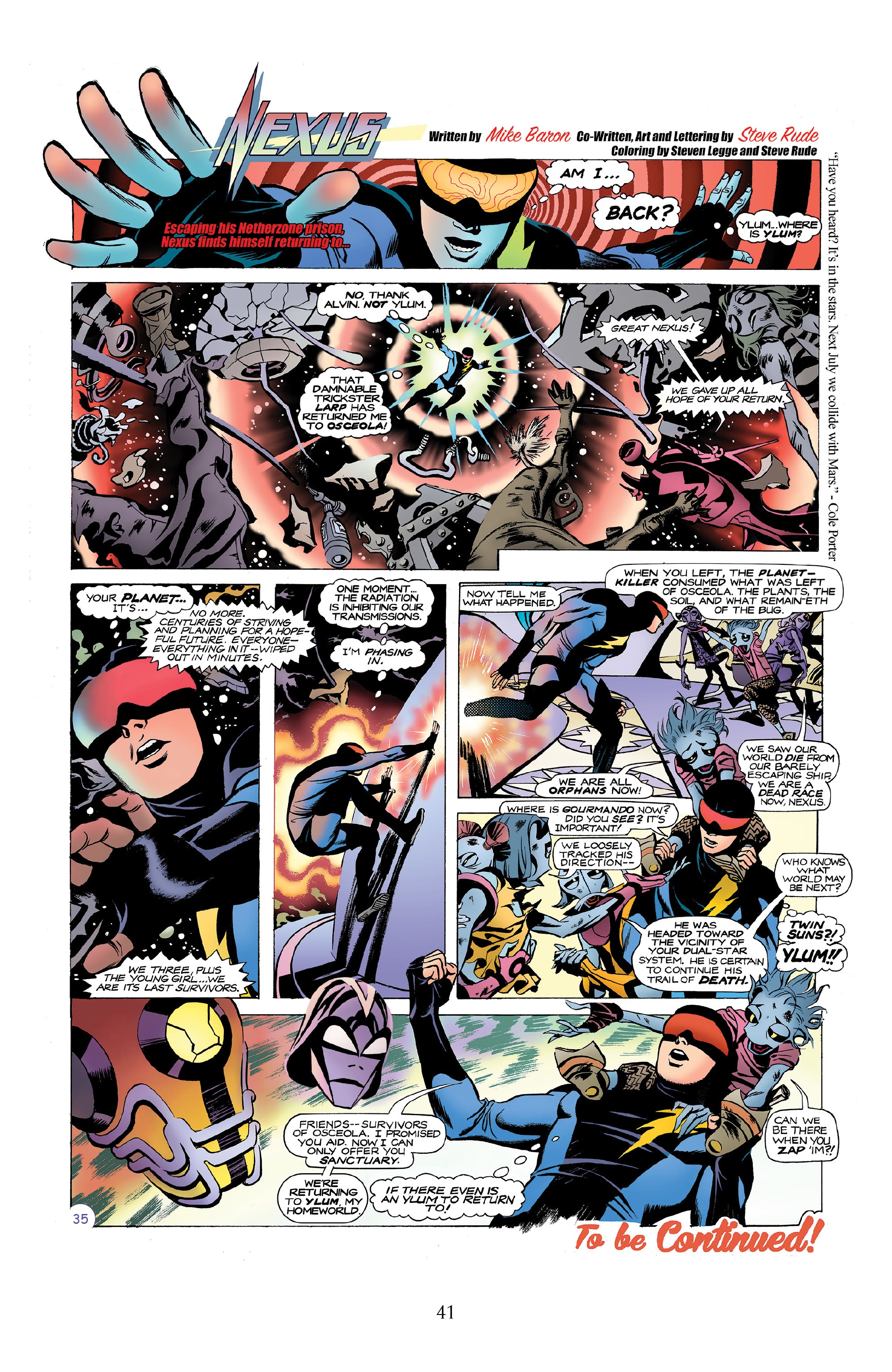 Read online Nexus Newspaper Strips: The Coming of Gourmando comic -  Issue # TPB (Part 1) - 40