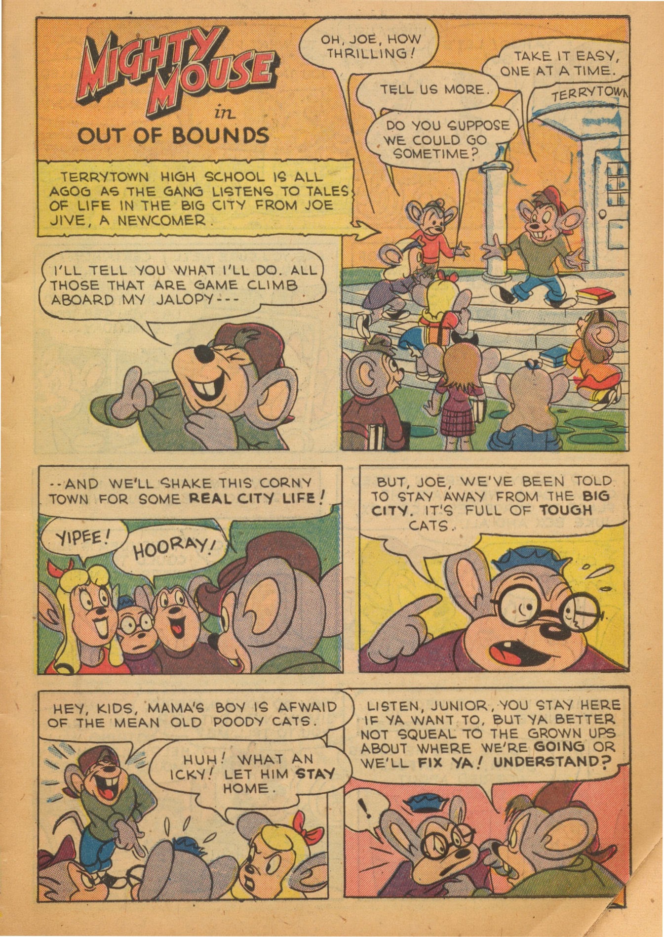 Read online Paul Terry's Mighty Mouse Comics comic -  Issue #6 - 7