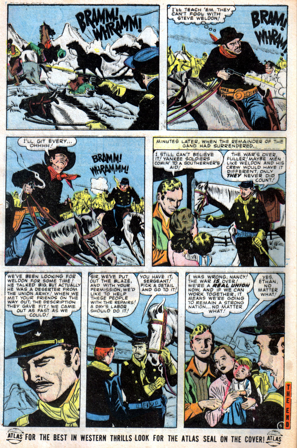 Read online Western Outlaws (1954) comic -  Issue #6 - 8